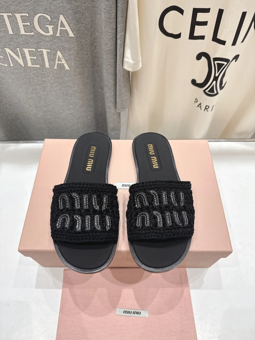 Шлепанцы Женские Miu Miu 3603729