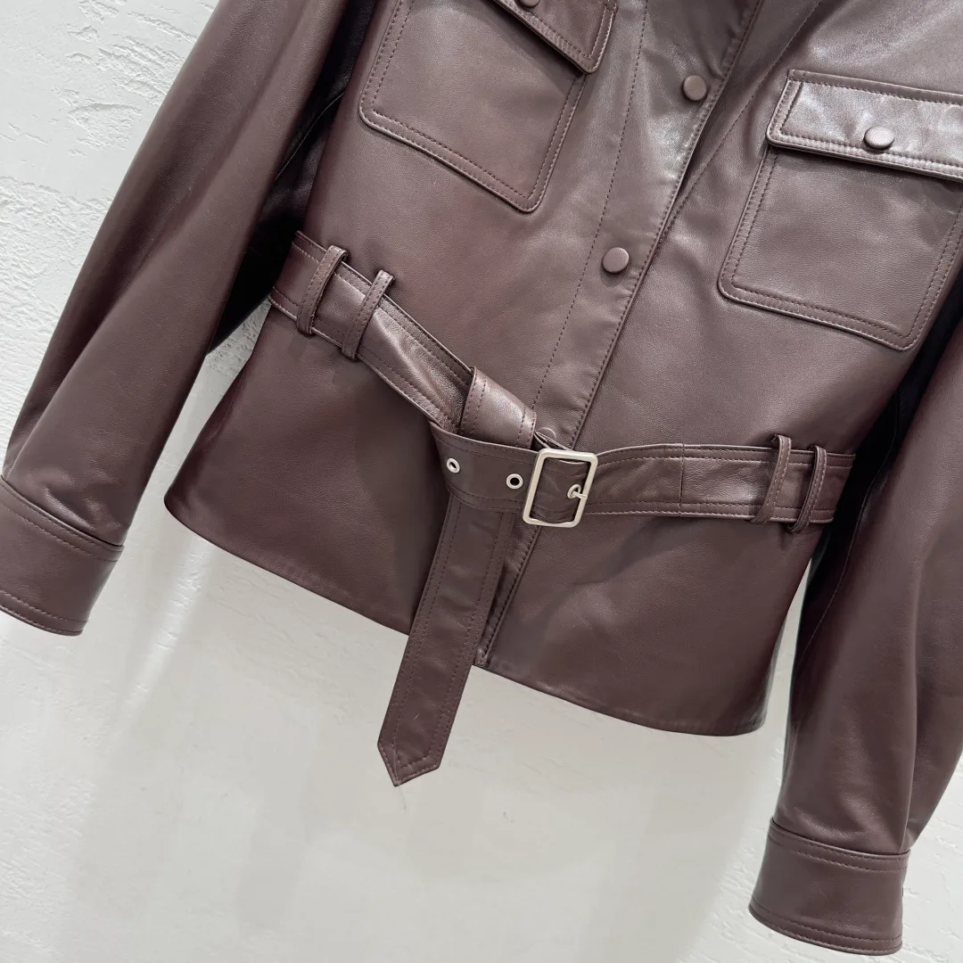 Кожаные Куртки И Дублёнки Женские Saint Laurent 5066099