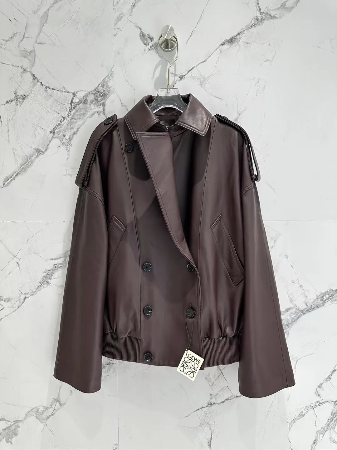 Кожаные Куртки И Дублёнки Женские Loewe 11428995