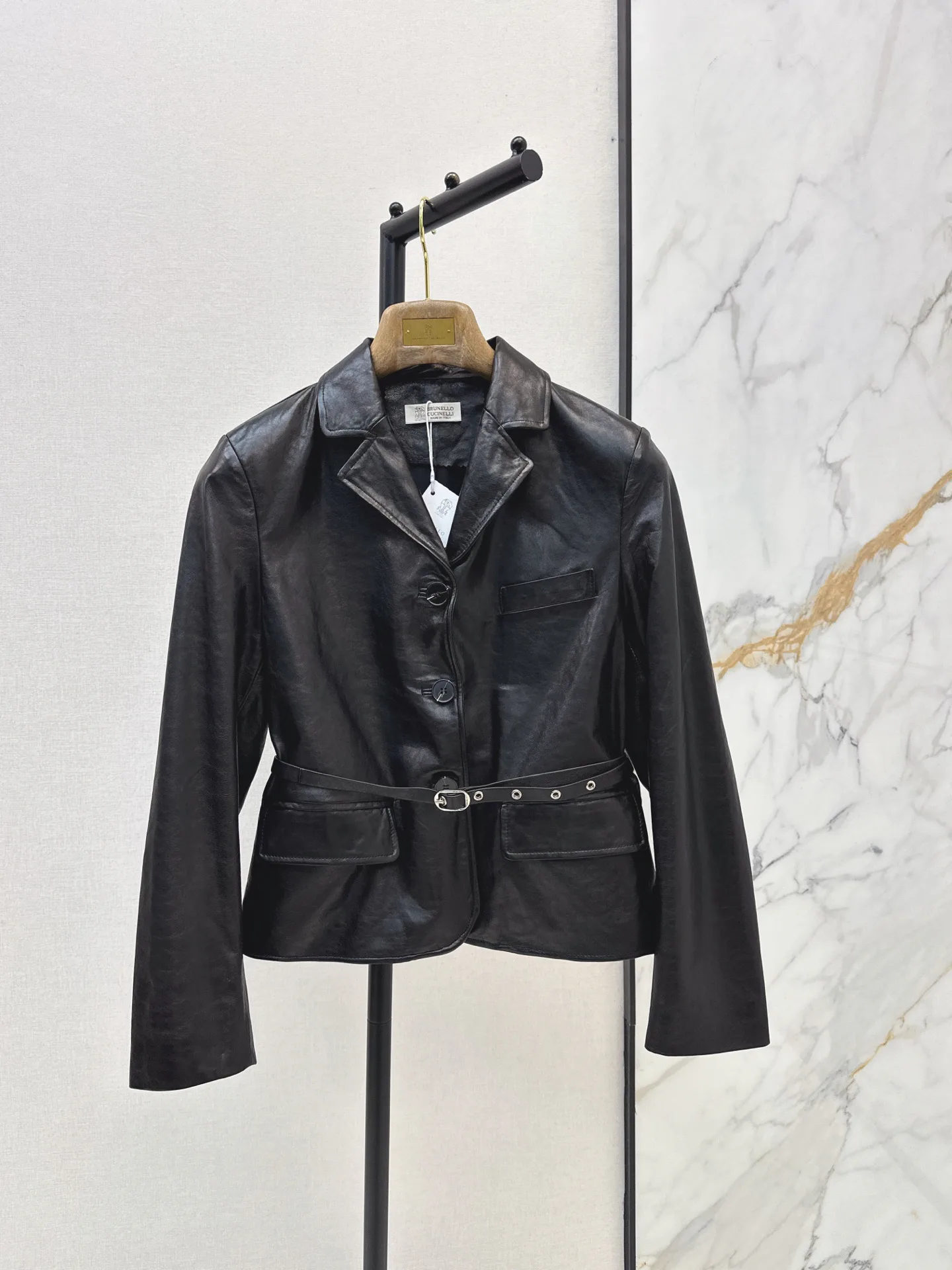 Кожаные Куртки И Дублёнки Женские Brunello Cucinelli 18407941