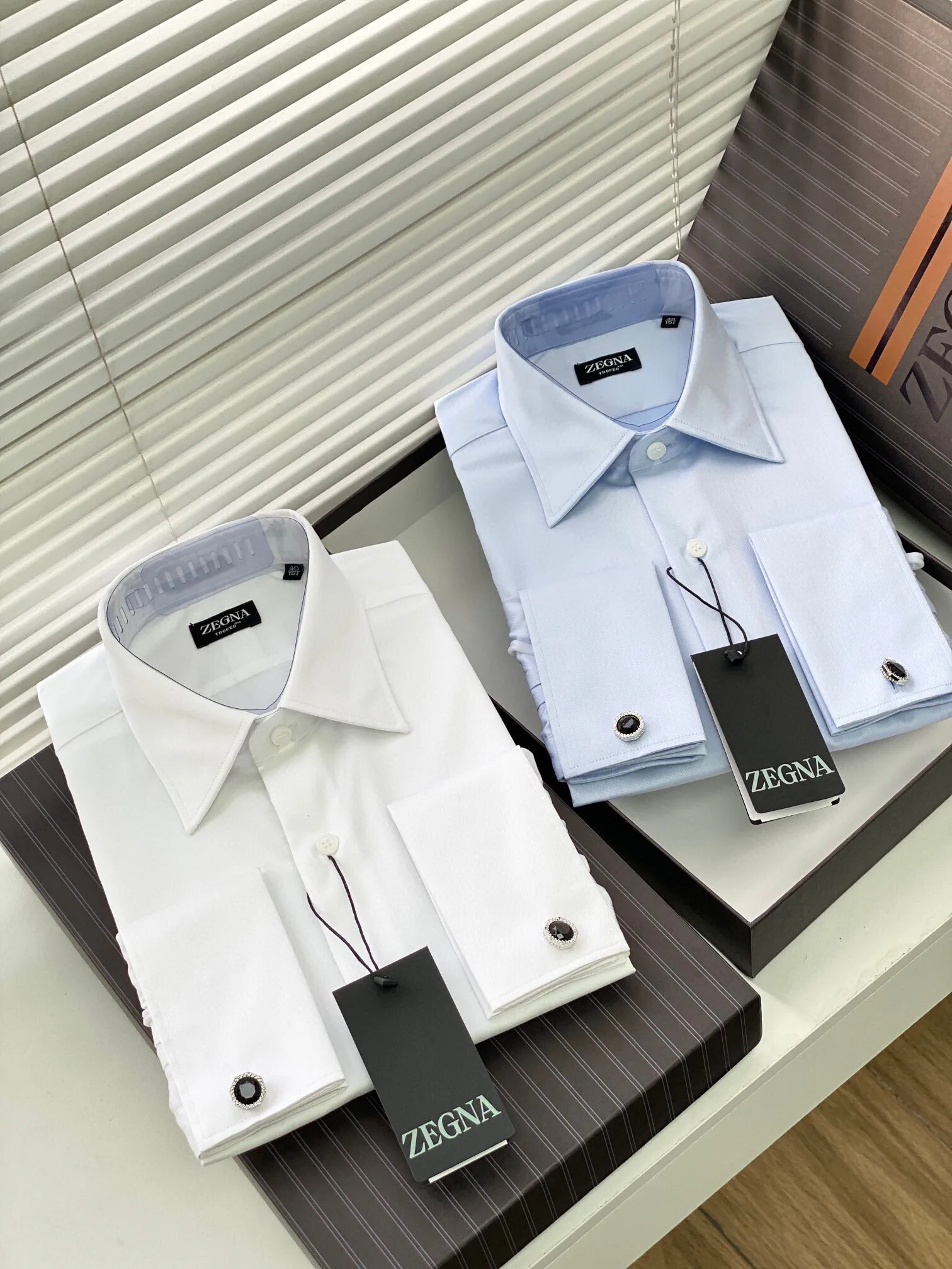 Рубашки Мужские Zegna 13554163