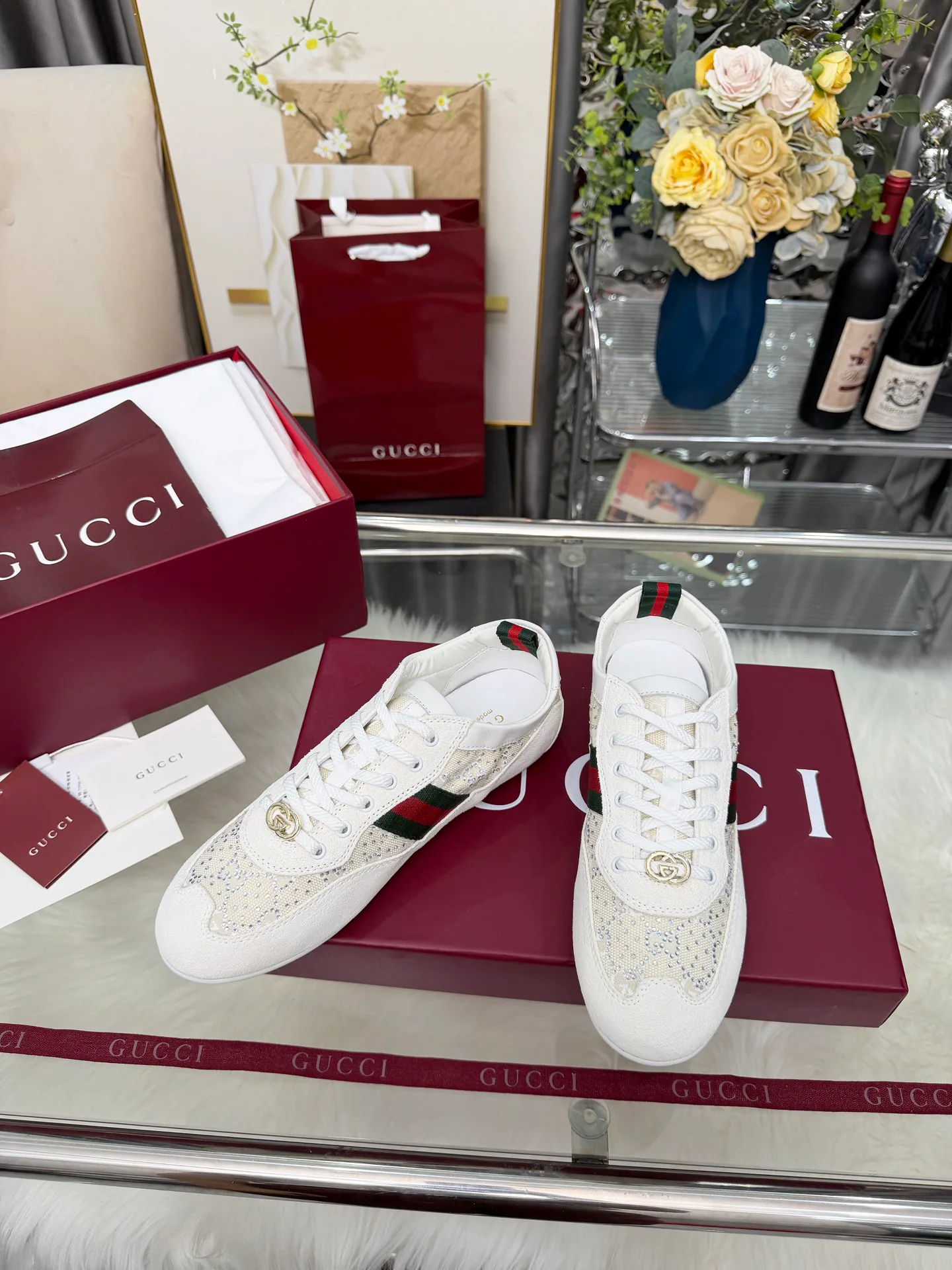 Кроссовки Женские Gucci 982795