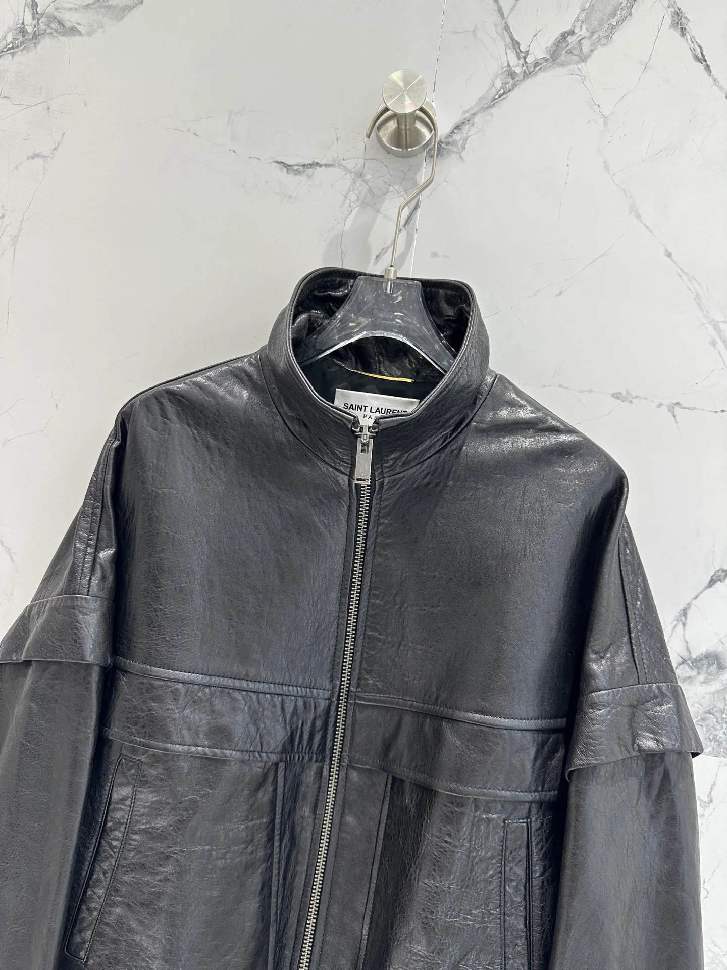 Кожаные Куртки И Дублёнки Женские Saint Laurent 11544757