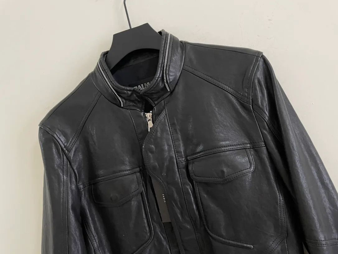 Кожаные Куртки И Дублёнки Мужские Balmain 113463