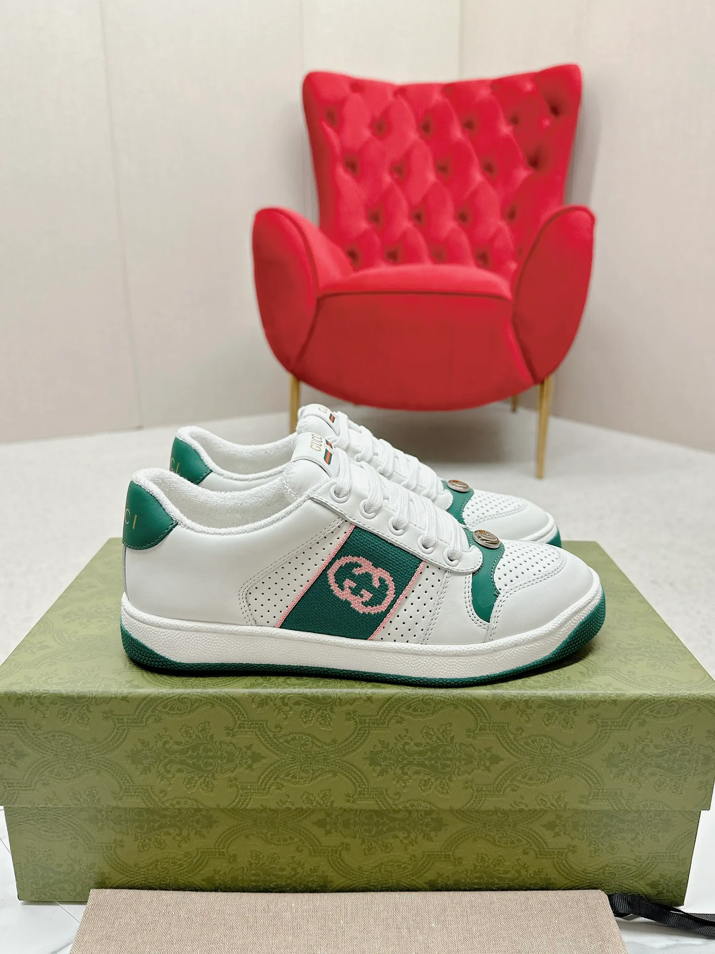 Кеды Женские Gucci 4784237