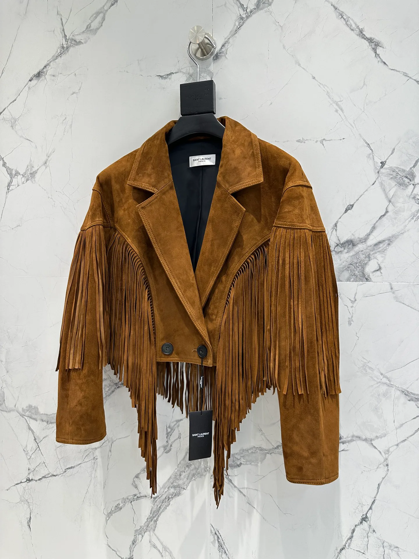 Кожаные Куртки И Дублёнки Женские Saint Laurent 12957014