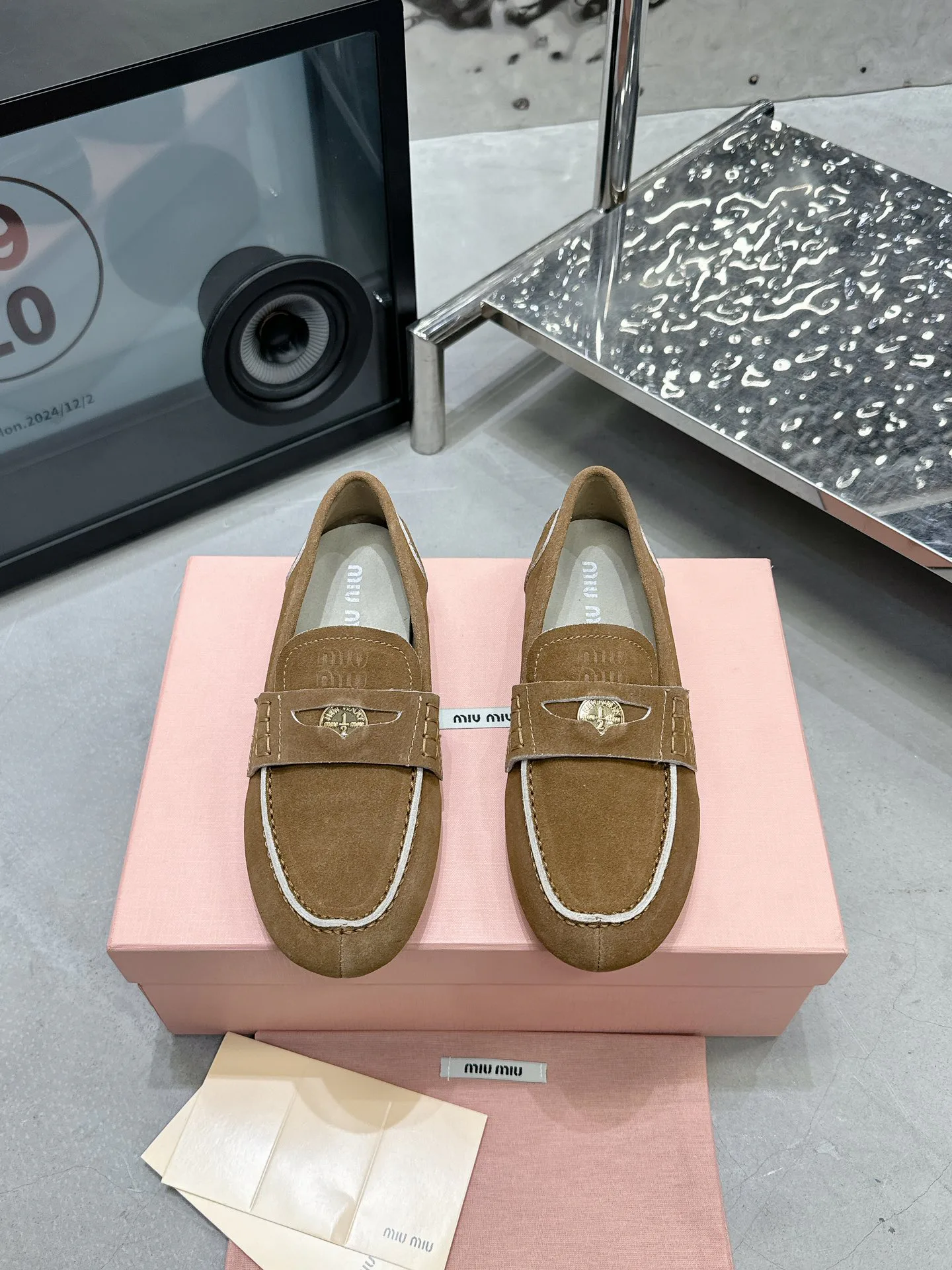 Мокасины Женские Miu Miu 19303