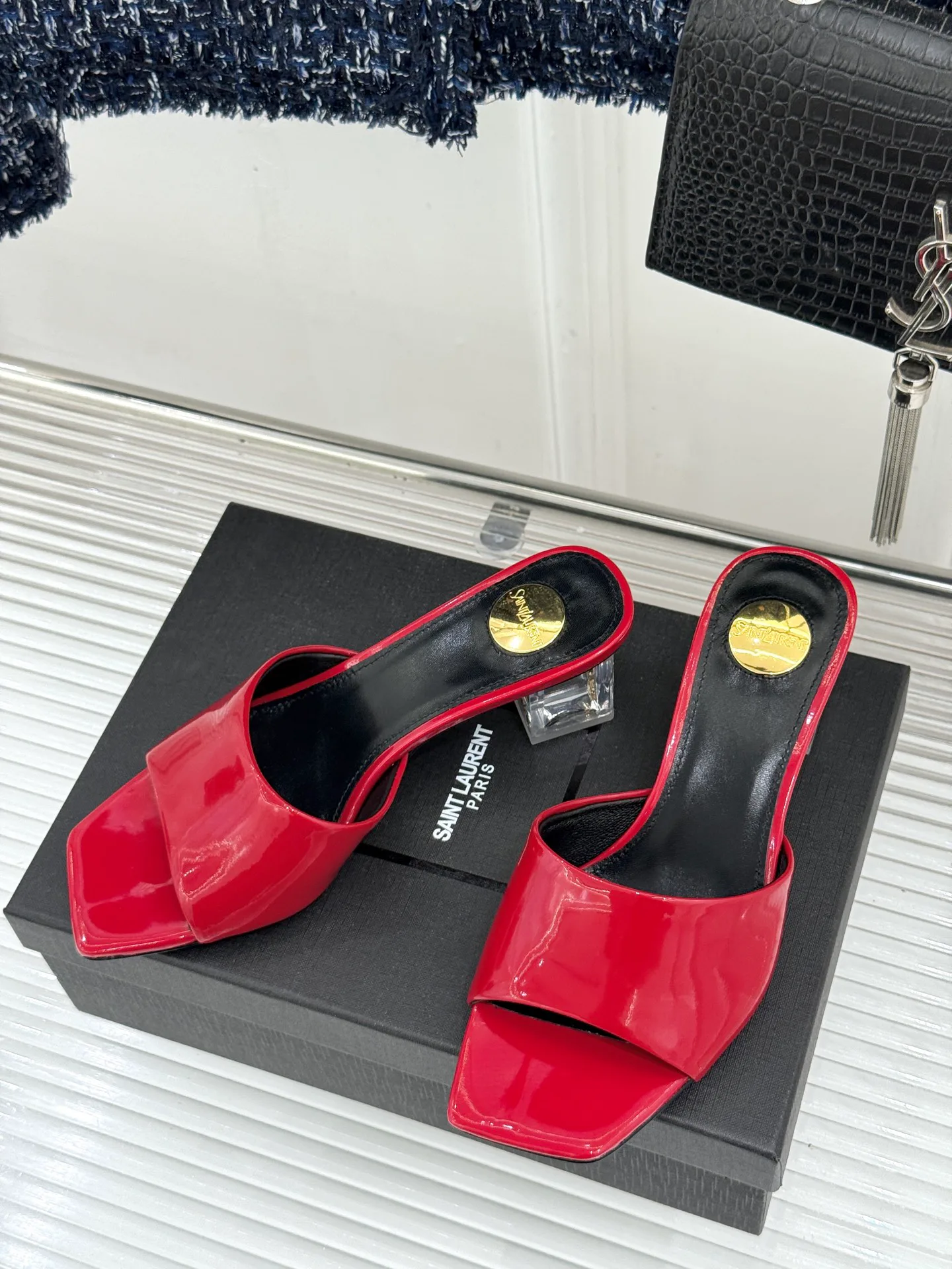 Босоножки Женские Saint Laurent 17024875