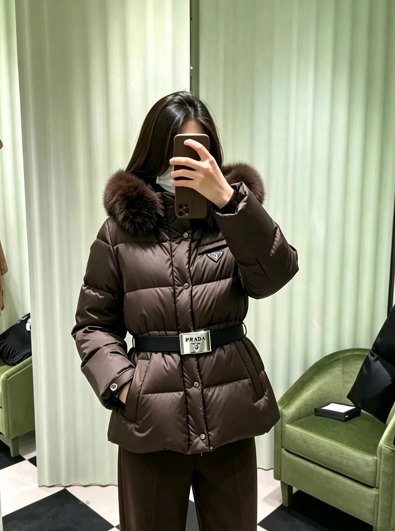 Куртки И Пуховики Женские Prada 18674646