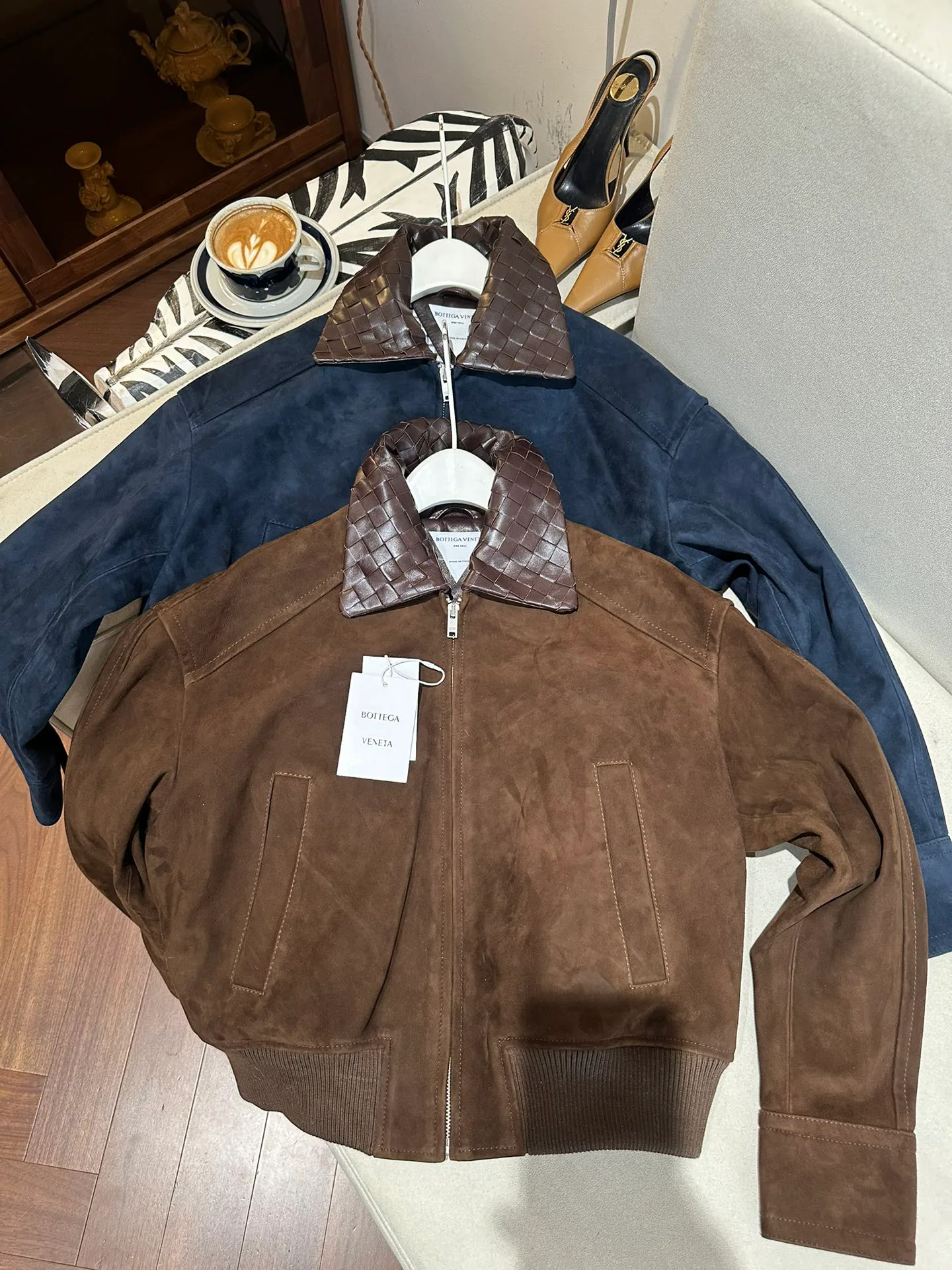 Кожаные Куртки И Дублёнки Женские Bottega Veneta 3078215
