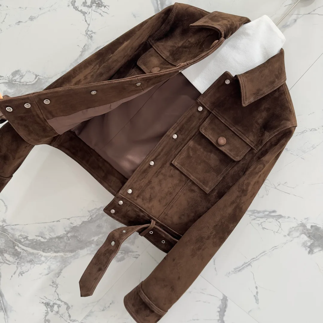 Кожаные Куртки И Дублёнки Женские Saint Laurent 18090059