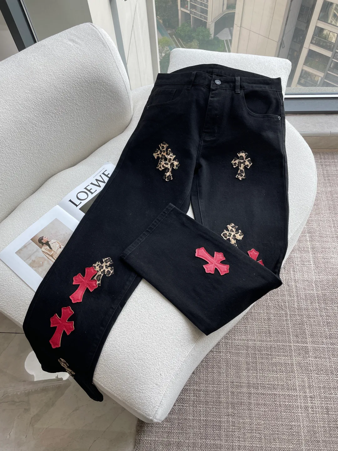 Джинсы Женские Chrome Hearts 13169915