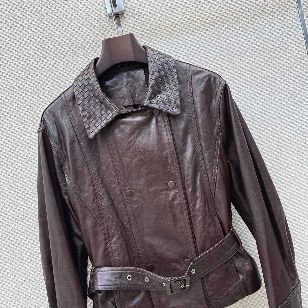 Кожаные Куртки И Дублёнки Женские Bottega Veneta 19073854