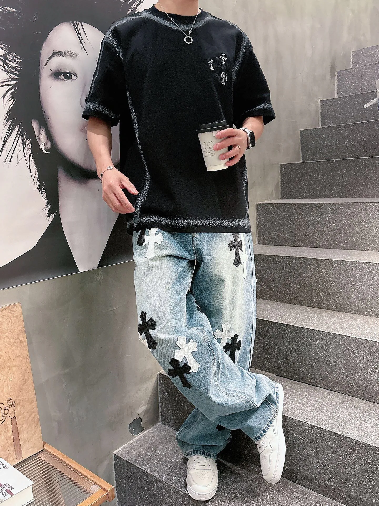 Футболки Мужские Chrome Hearts 11695031