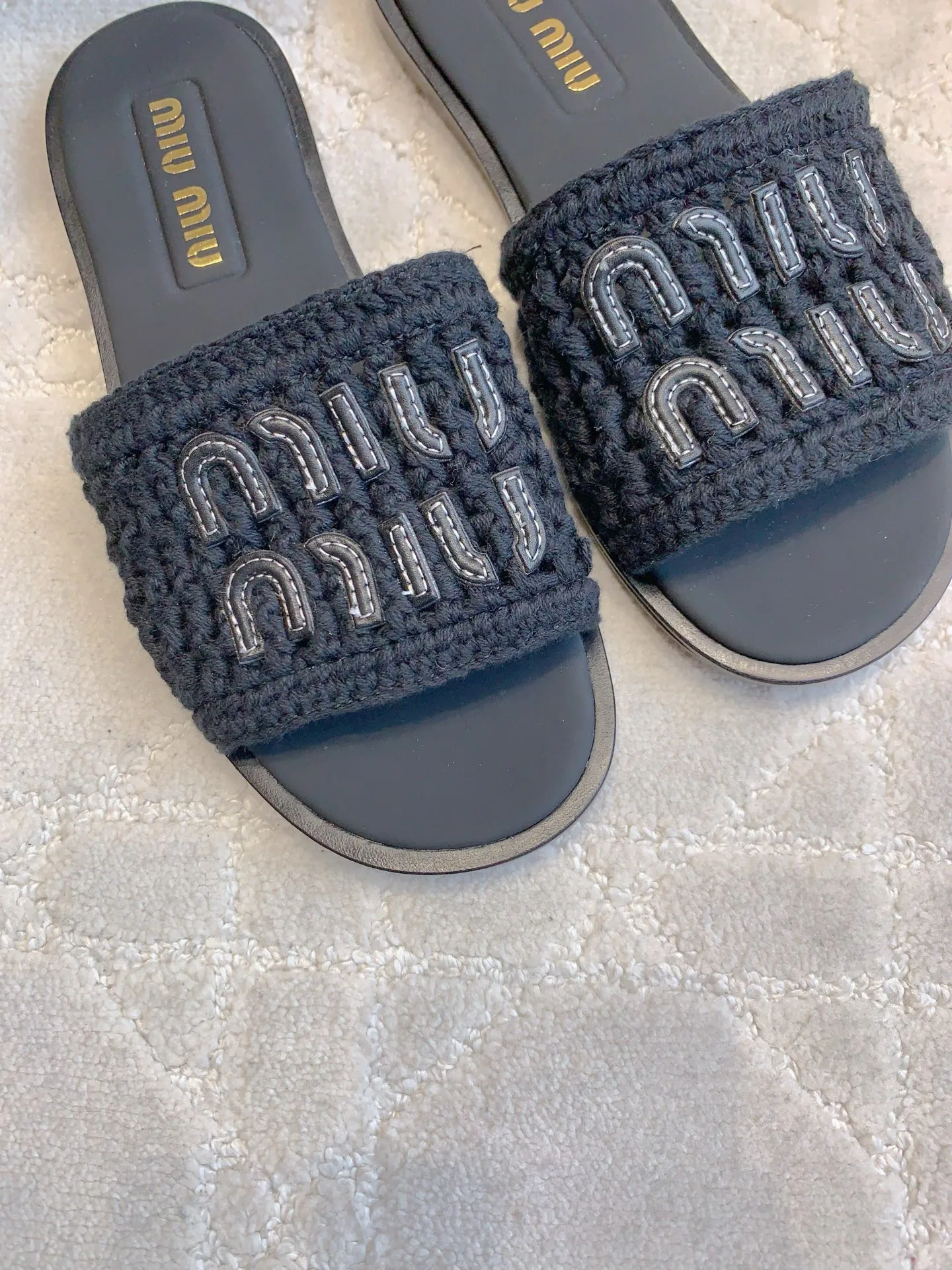 Шлепанцы Женские Miu Miu 4942623