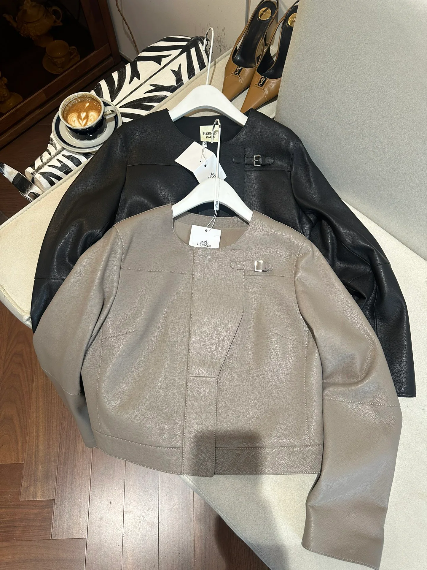 Кожаные Куртки И Дублёнки Женские Hermes 5045624