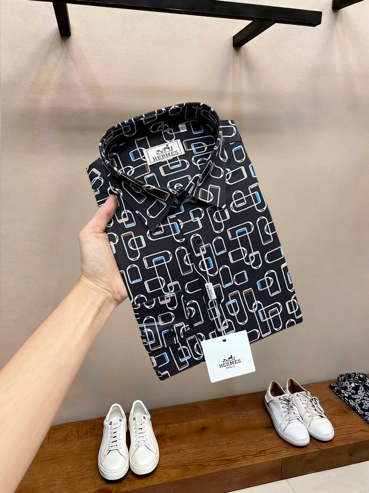 Рубашки Мужские Hermes 13327552