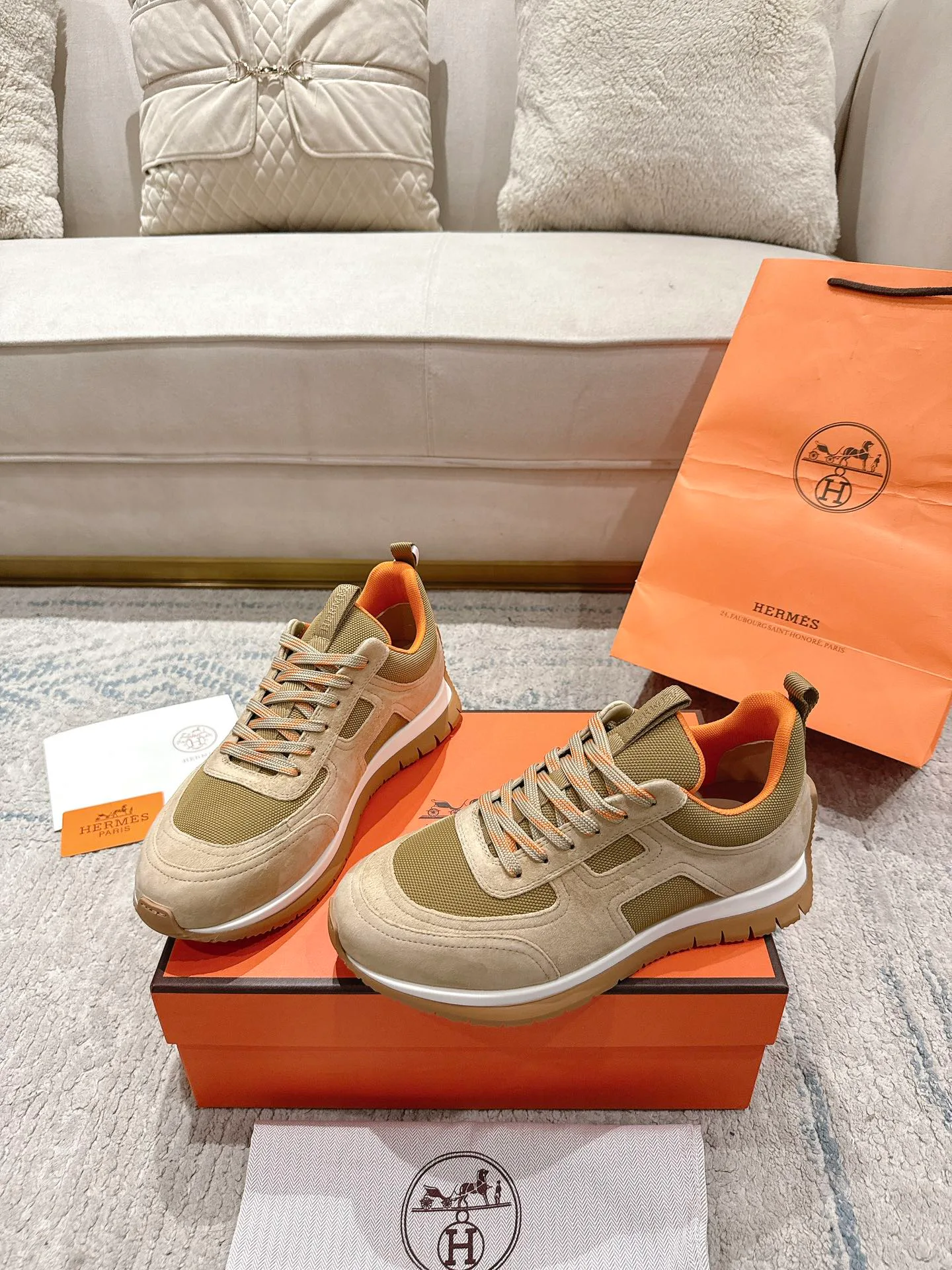 Кроссовки Мужские Hermes 12874763