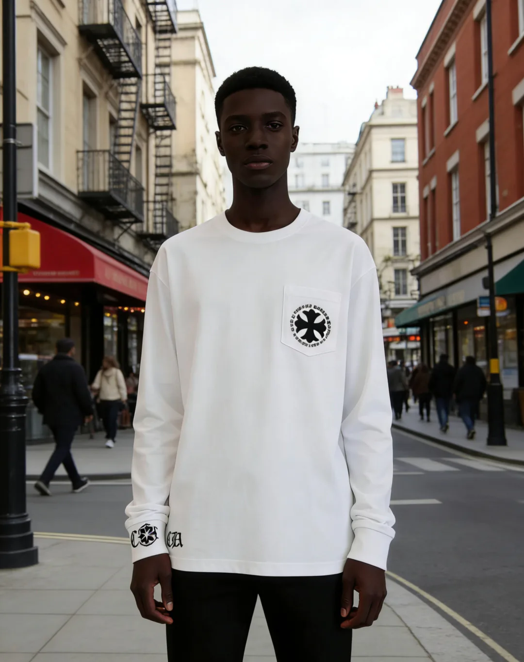 Лонгсливы Мужские Chrome Hearts 11182703