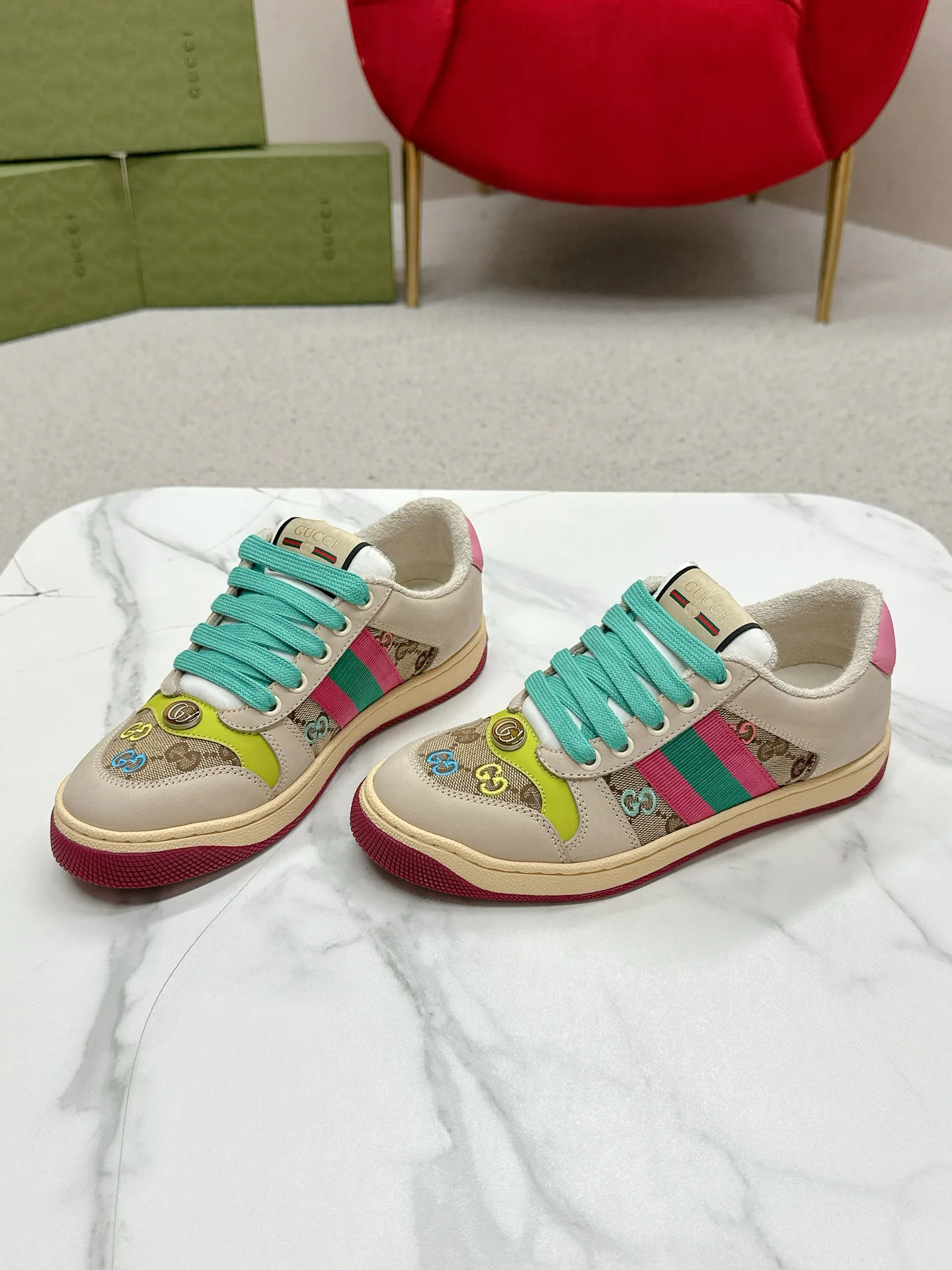 Кеды Женские Gucci 4784219