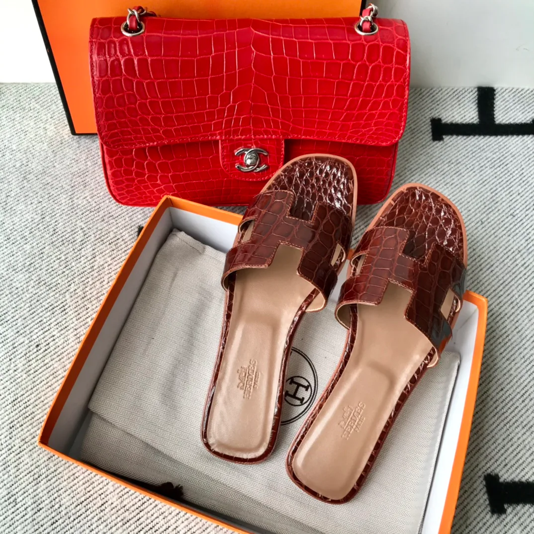 Шлепанцы Женские Hermes 3967464