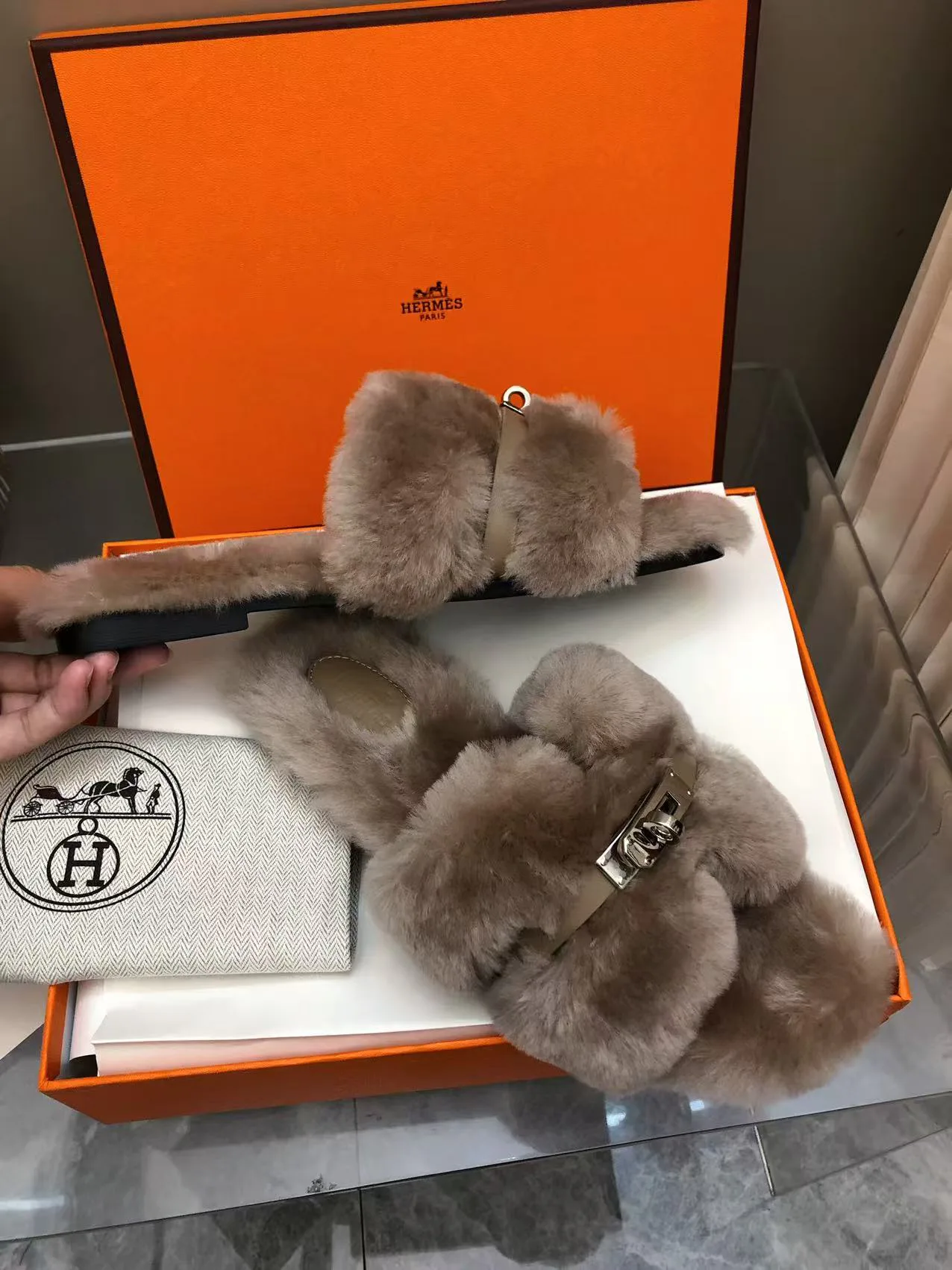 Тапочки Женские Hermes 65352