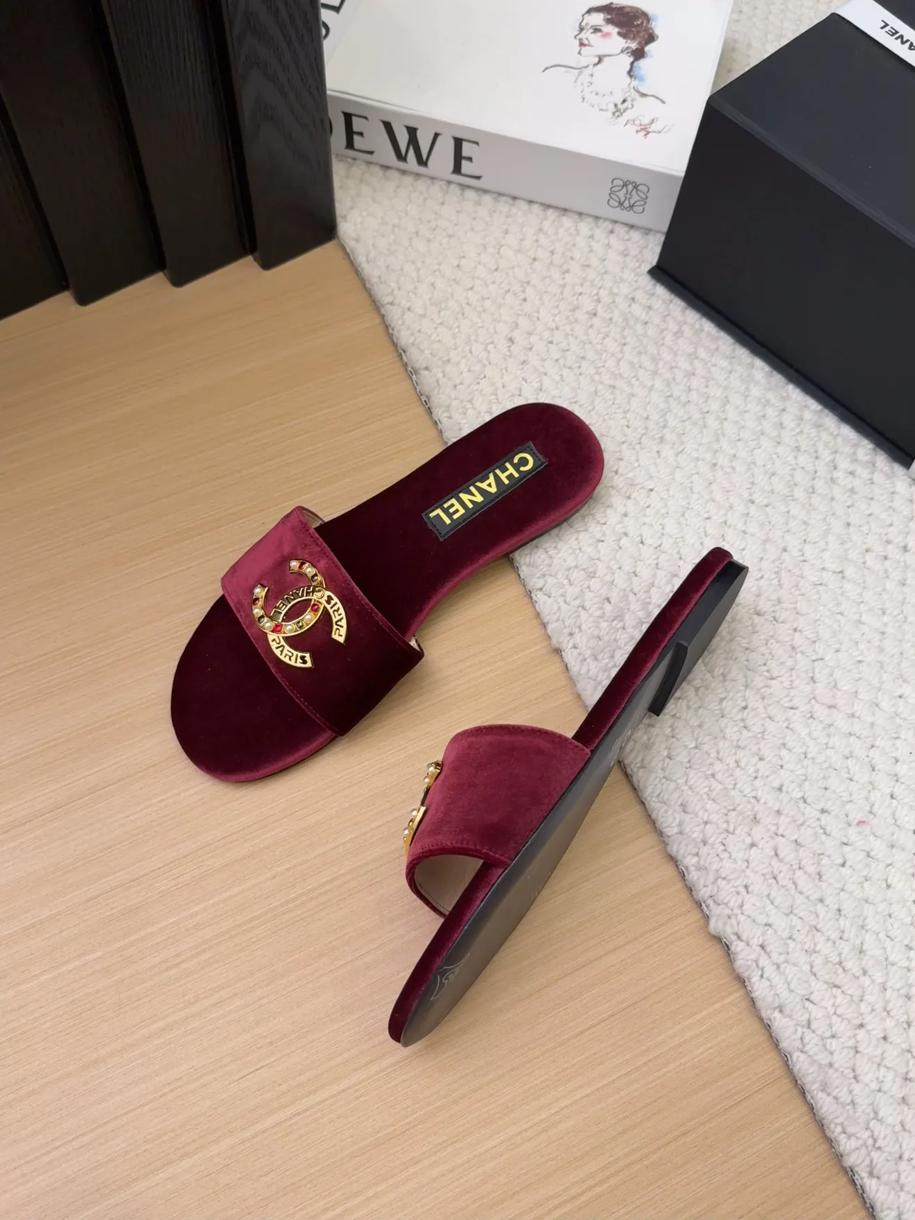 Шлепанцы Женские Chanel 28359