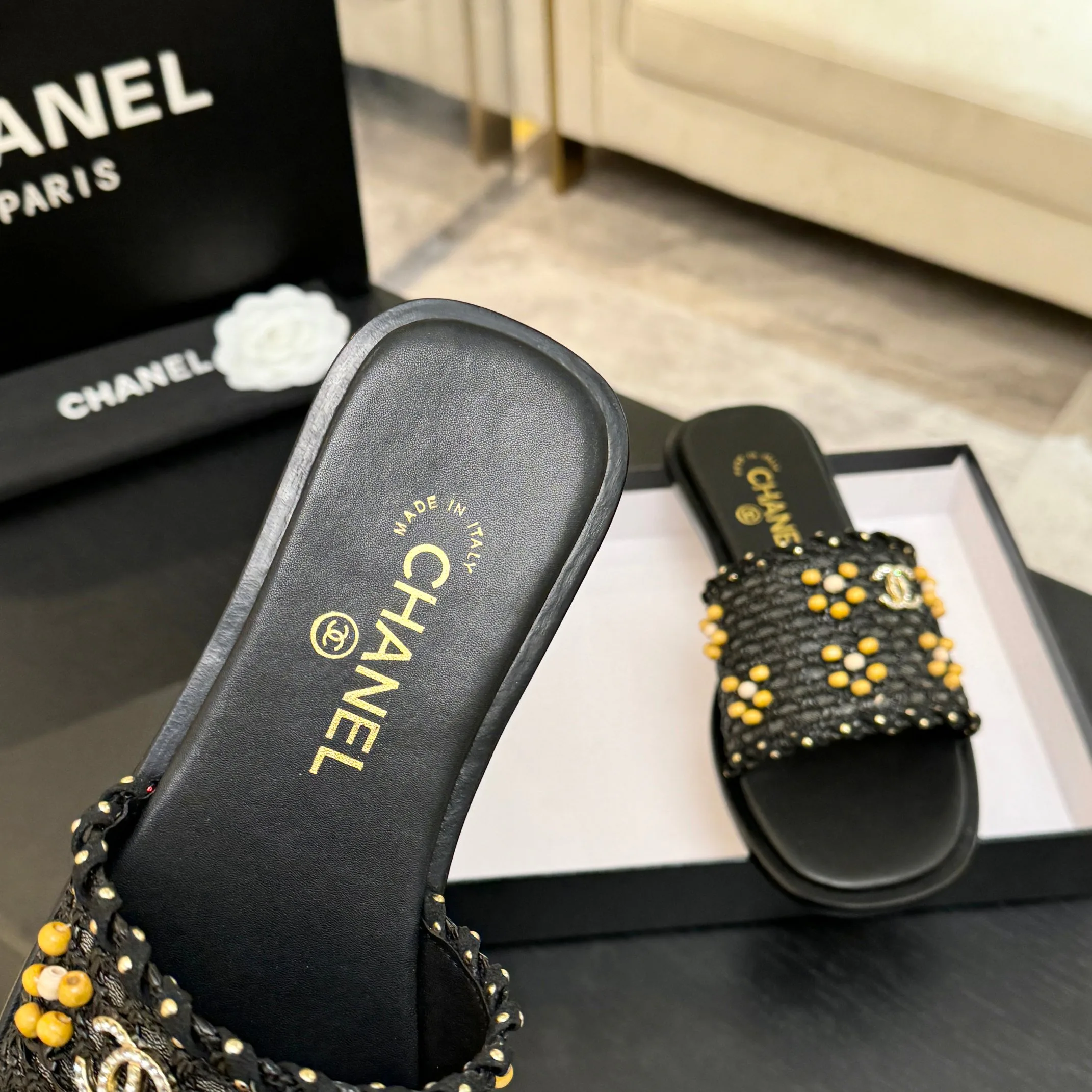 Шлепанцы Женские Chanel 10611363