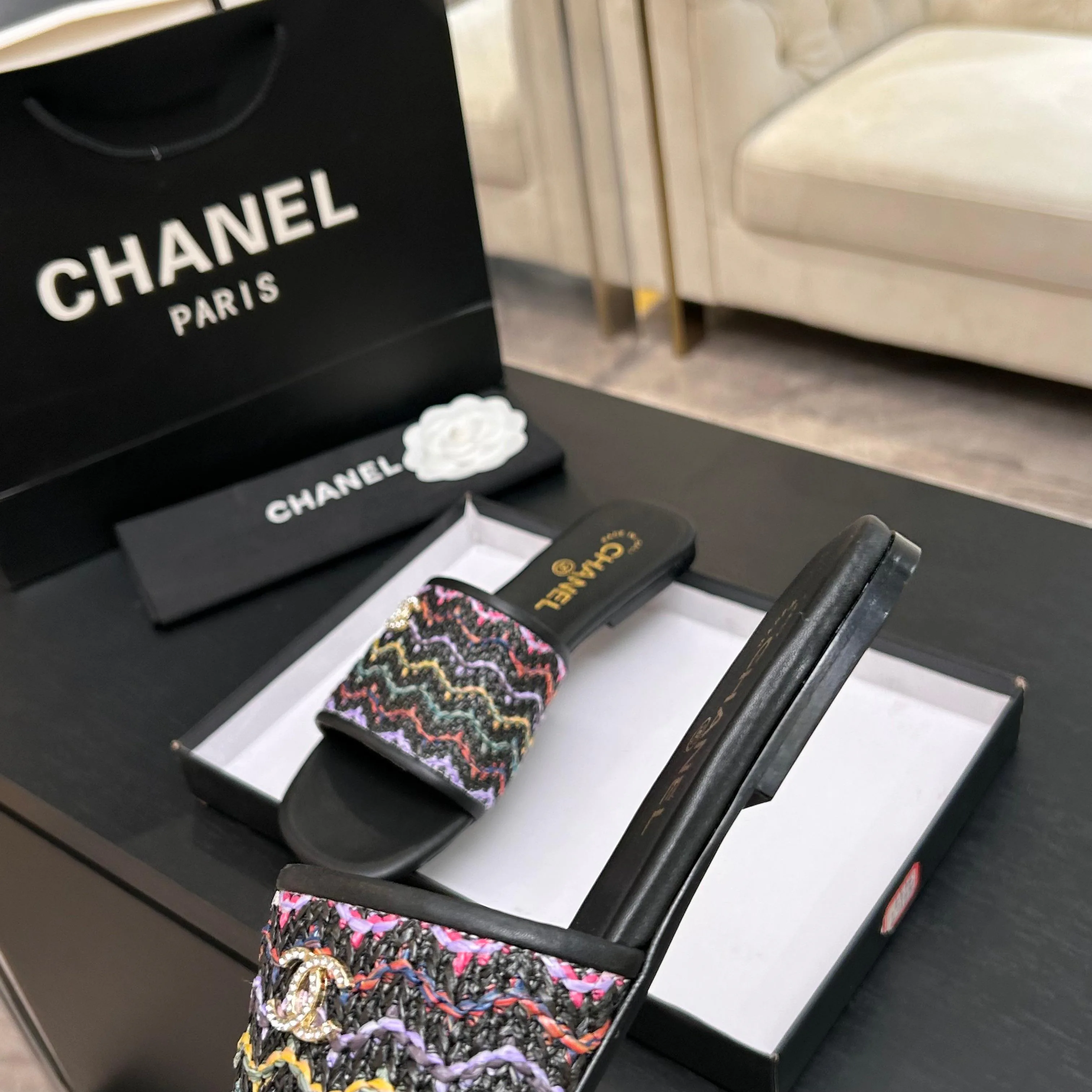 Шлепанцы Женские Chanel 10611366