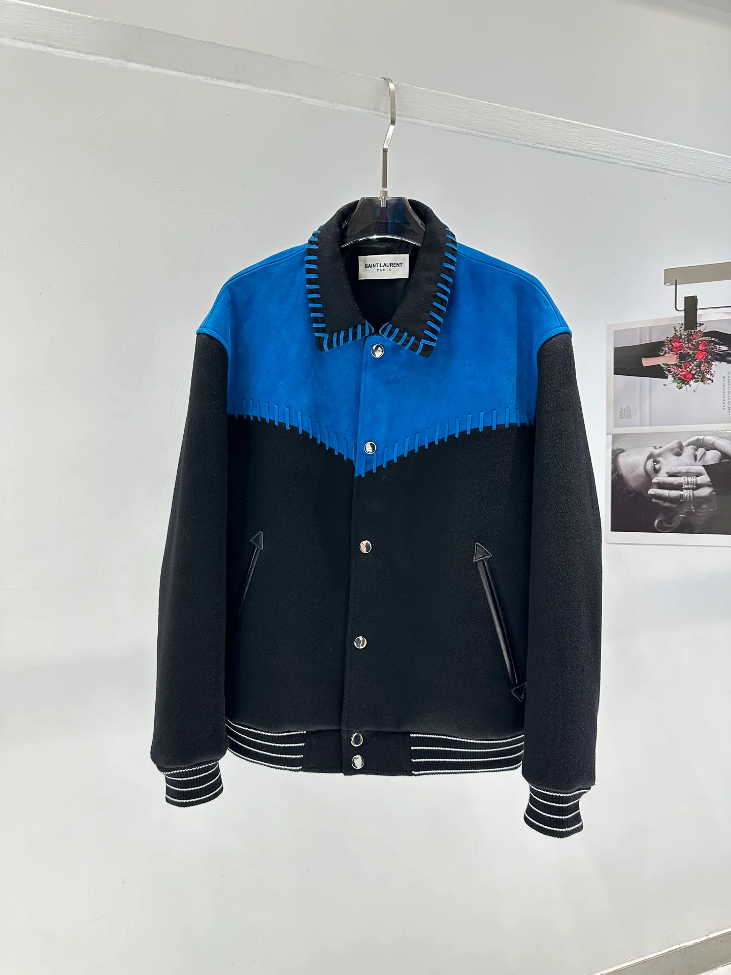 Кожаные Куртки И Дублёнки Мужские Saint Laurent 11181076