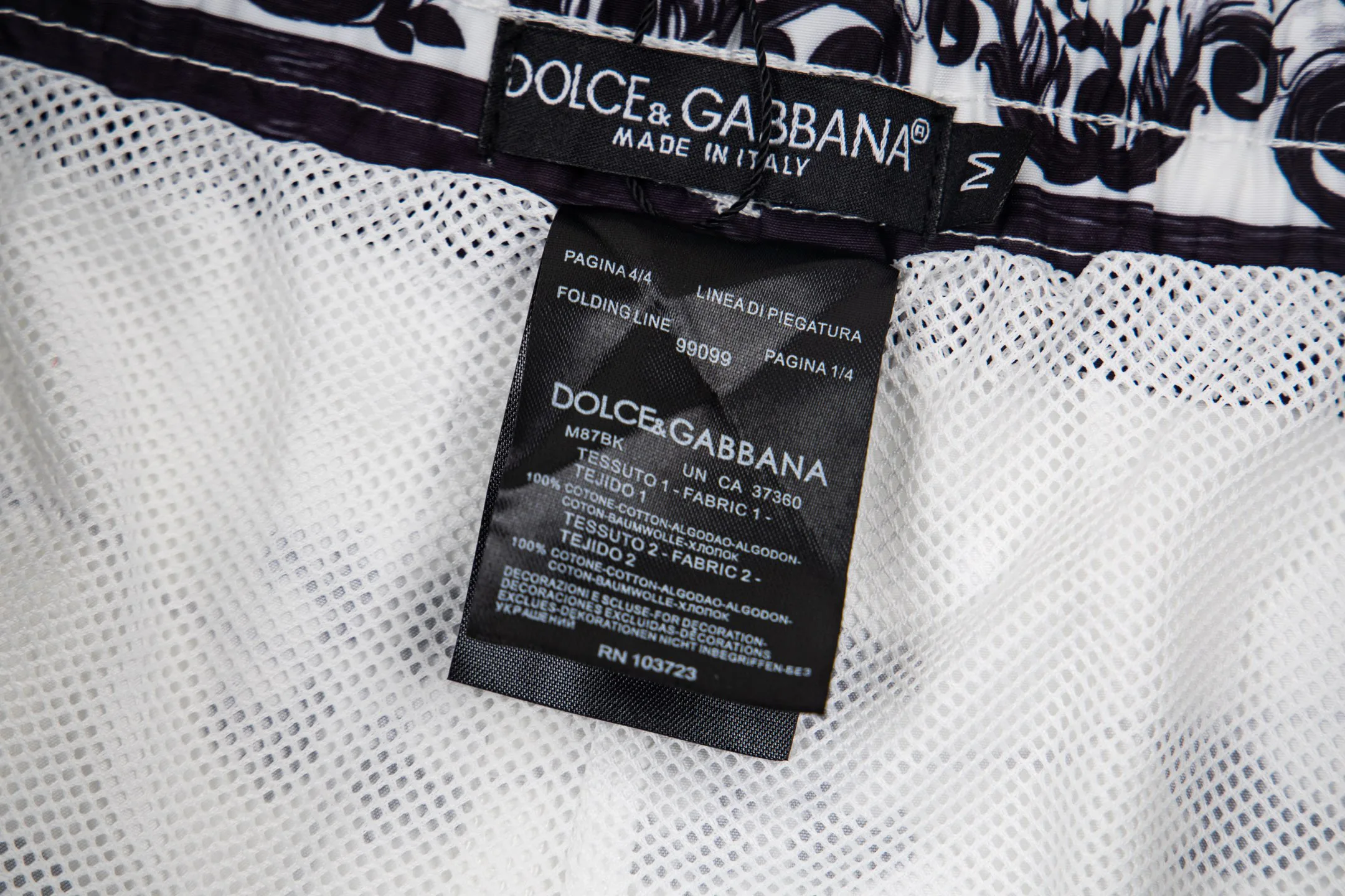 Шорты Мужские Dolce & Gabbana 11784045