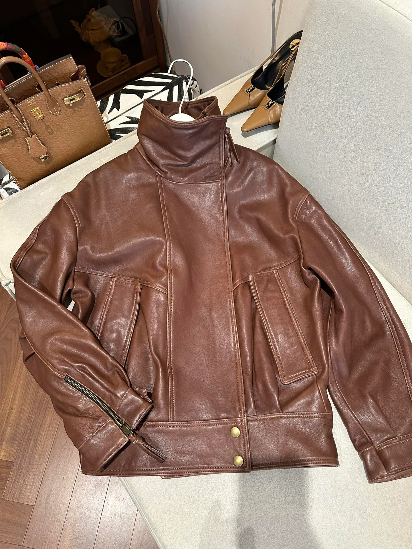 Кожаные Куртки И Дублёнки Женские Balmain 11460791