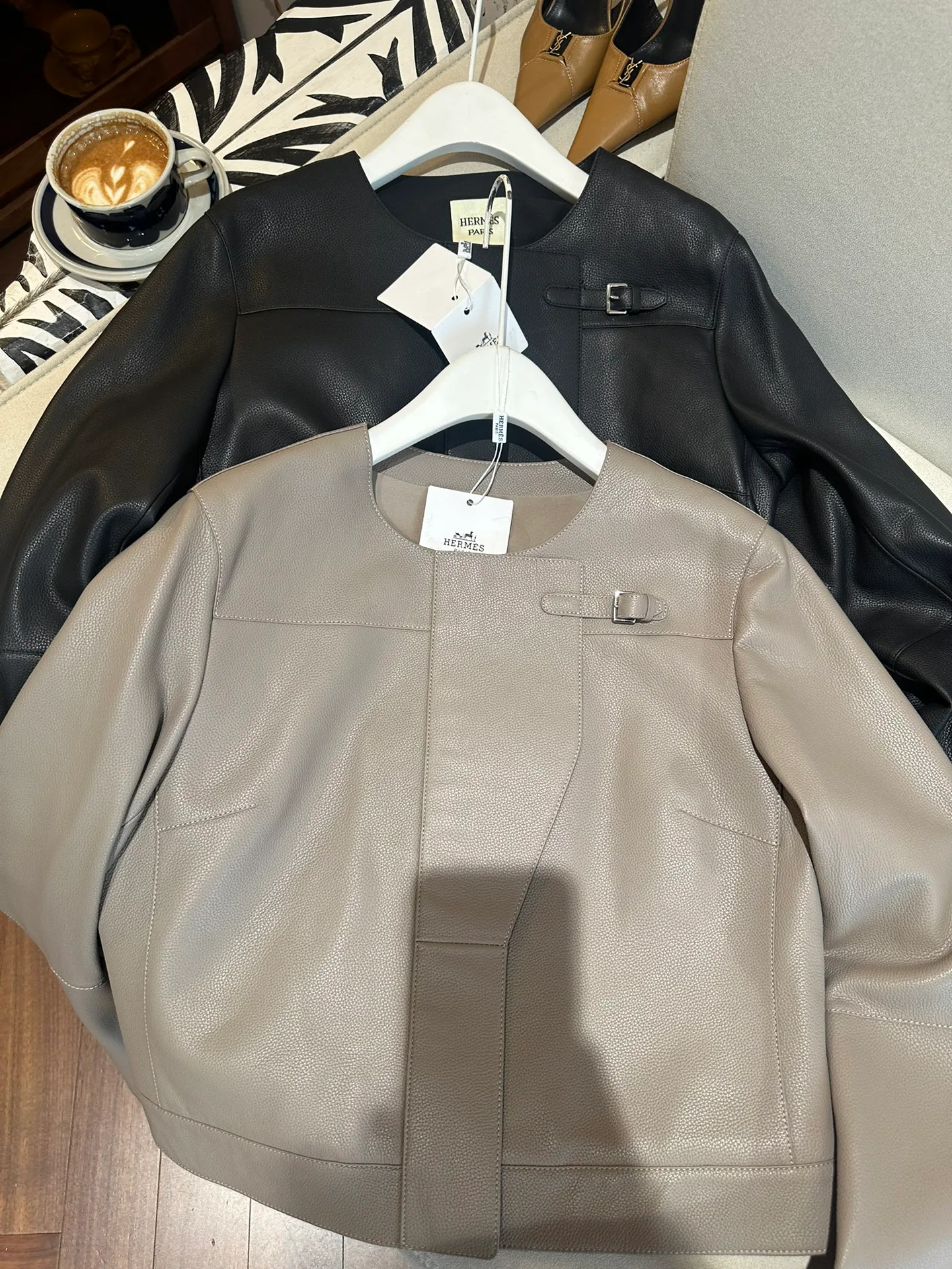 Кожаные Куртки И Дублёнки Женские Hermes 5045624
