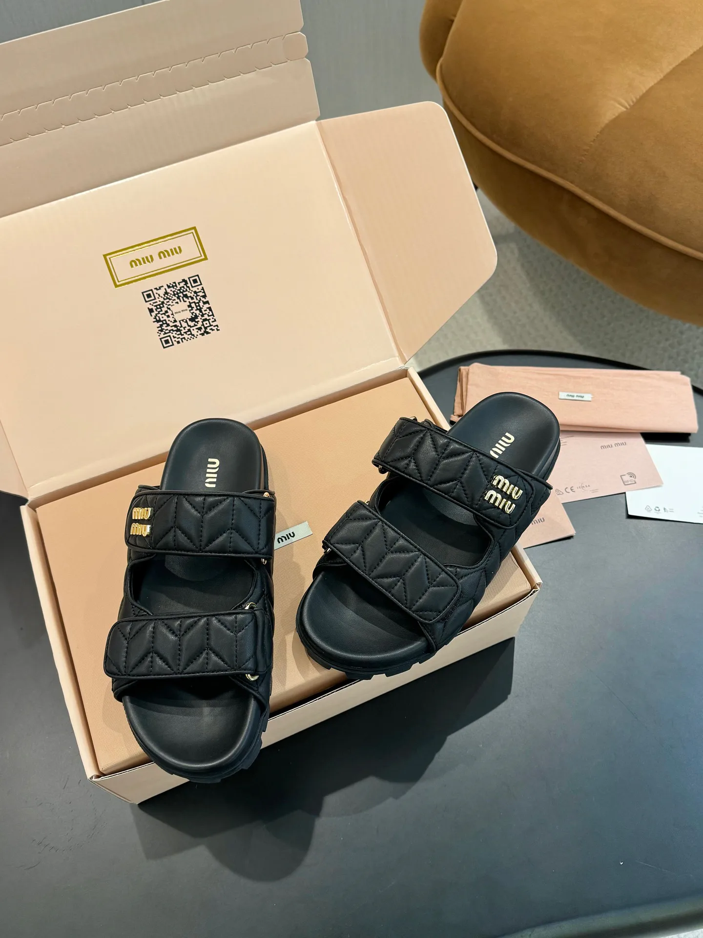 Шлепанцы Женские Miu Miu 34789