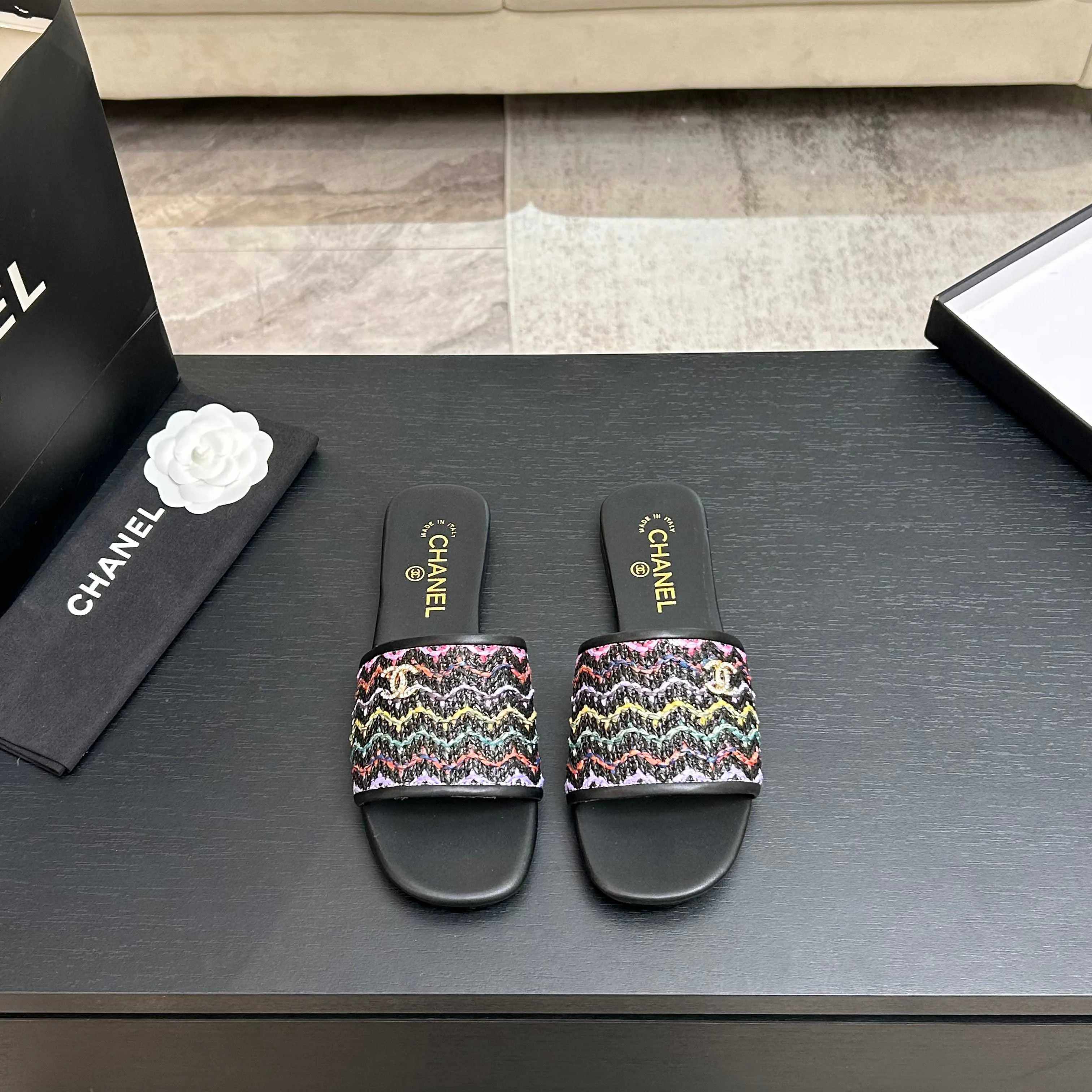 Шлепанцы Женские Chanel 10611366