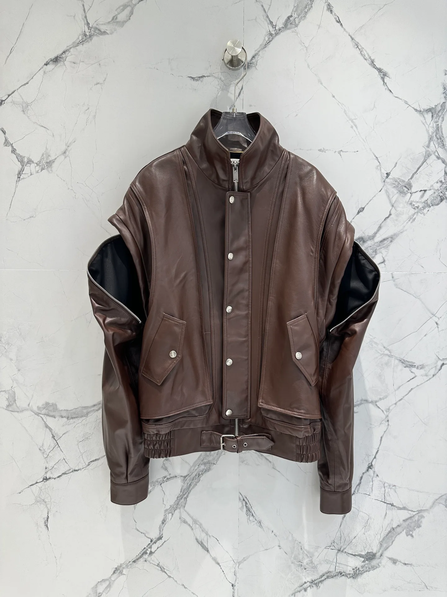 Кожаные Куртки И Дублёнки Женские Saint Laurent 11598154