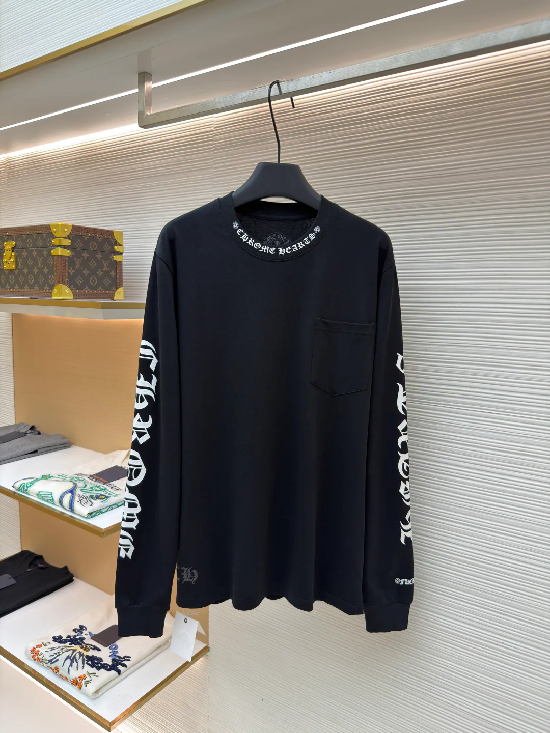 Лонгсливы Мужские Chrome Hearts 11399354