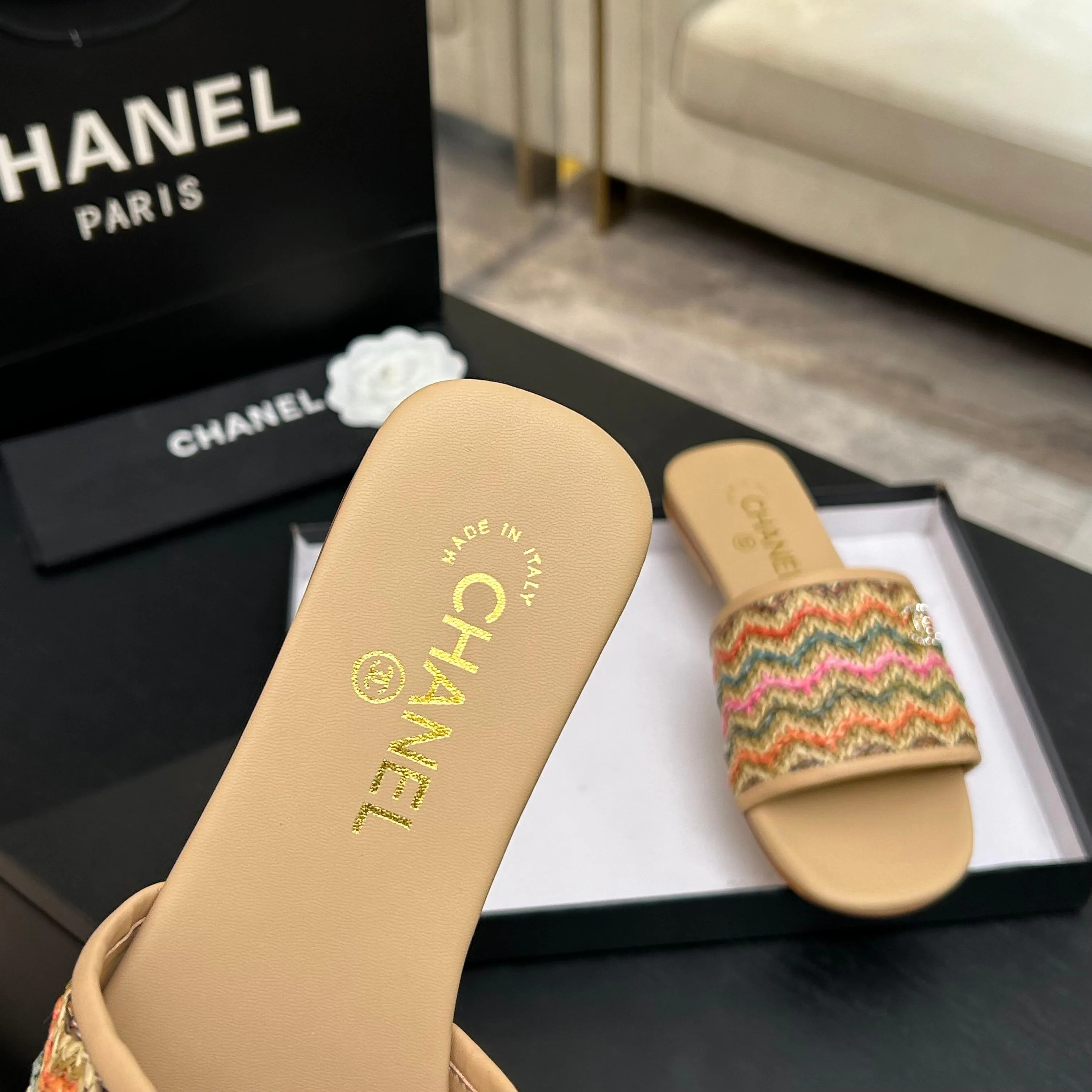 Шлепанцы Женские Chanel 10611365