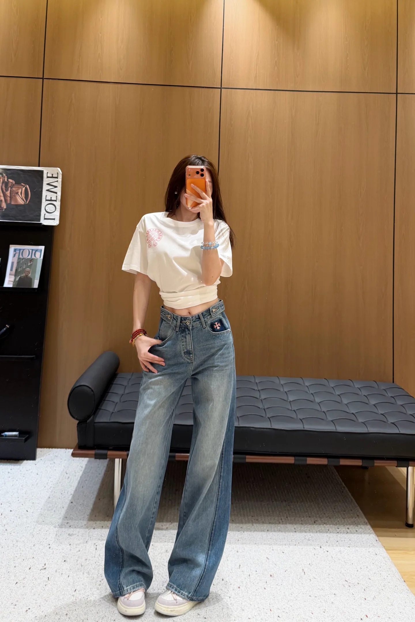 Джинсы Женские Chrome Hearts 1762759