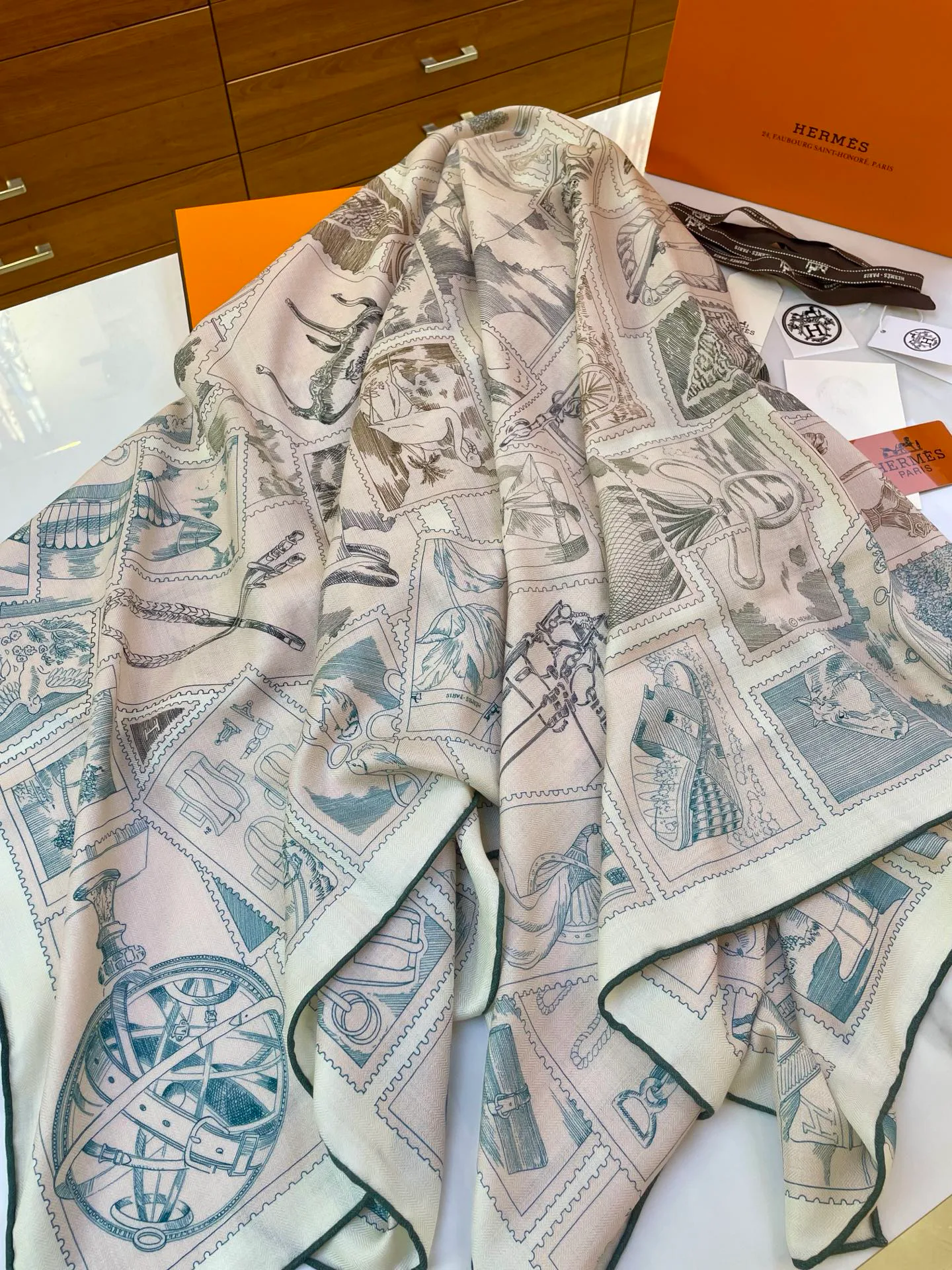 Шарфы Hermes 416875