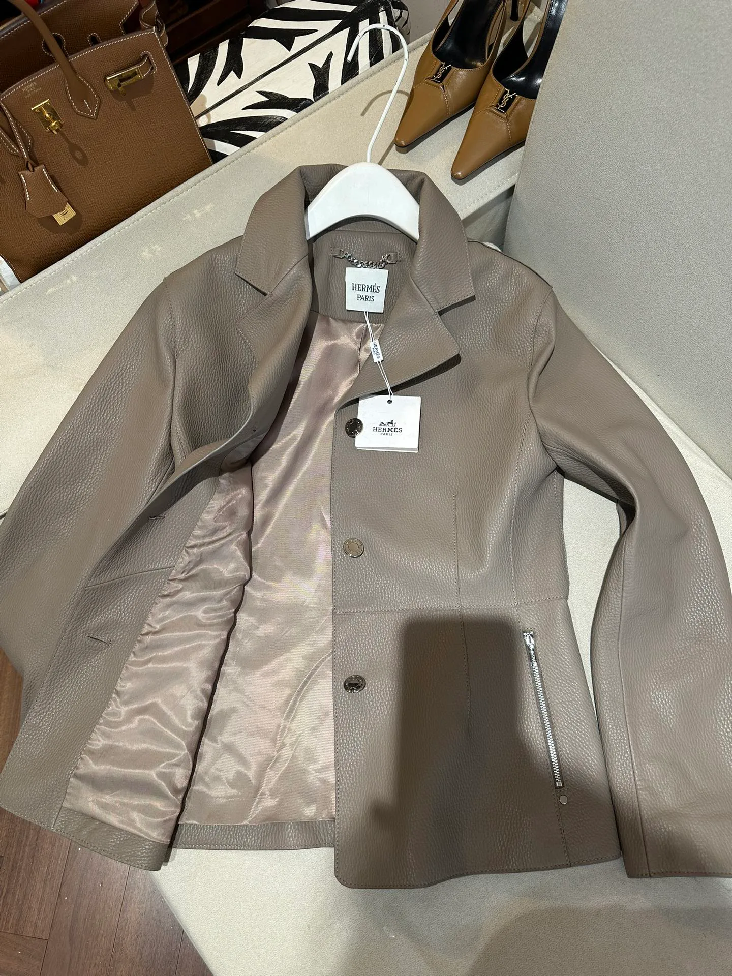 Кожаные Куртки И Дублёнки Женские Hermes 11349929