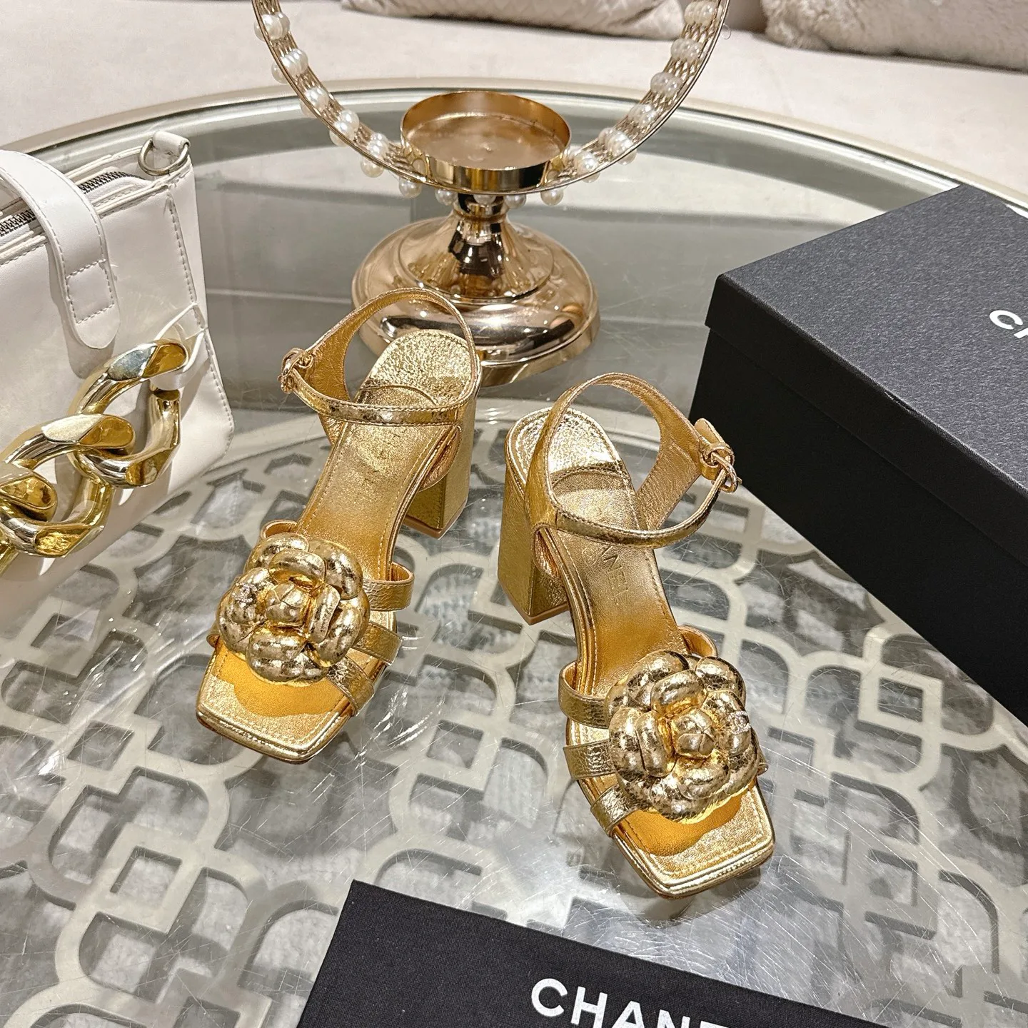 Босоножки Женские Chanel 12714887