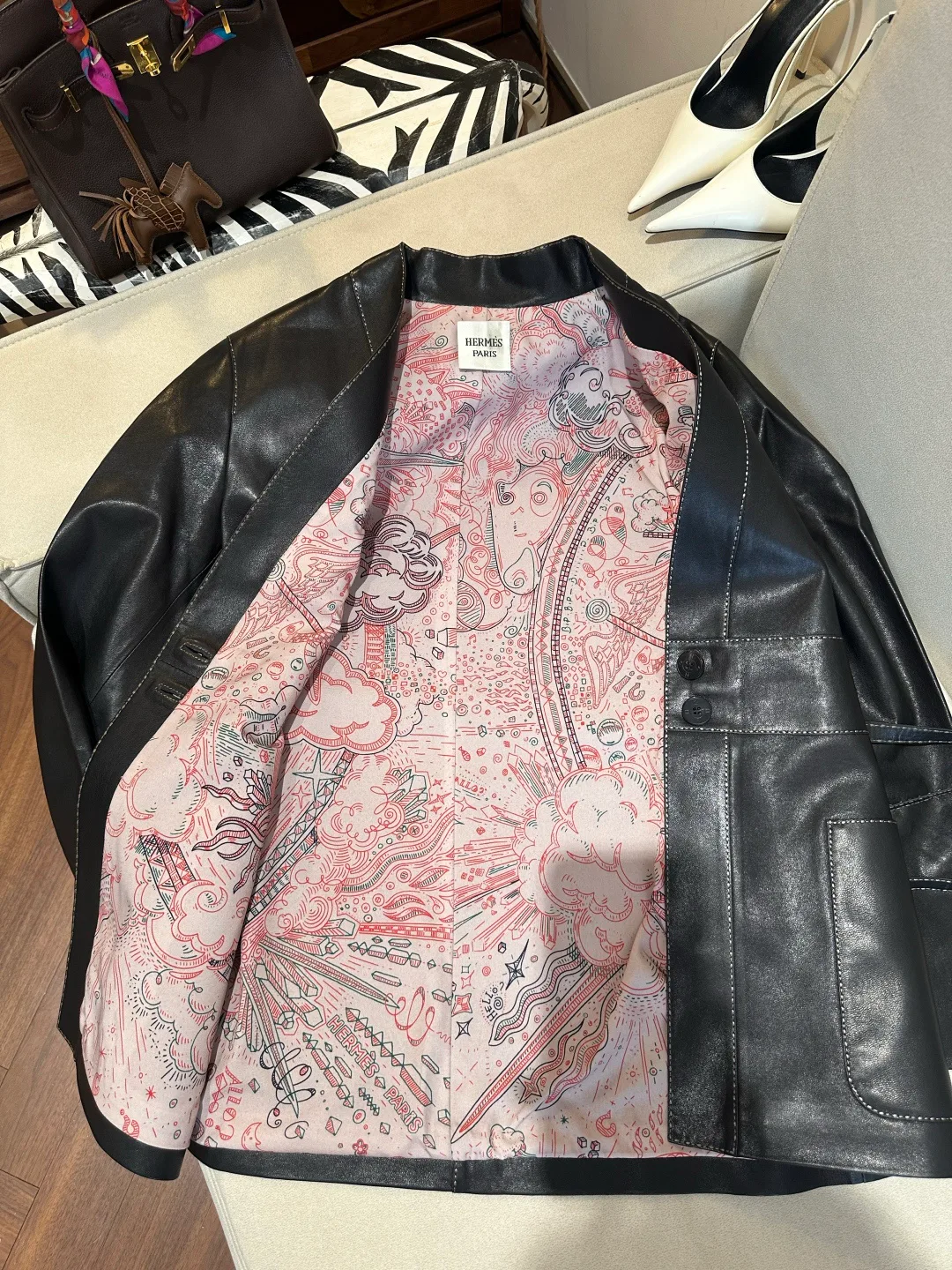Кожаные Куртки И Дублёнки Женские Hermes 17766349