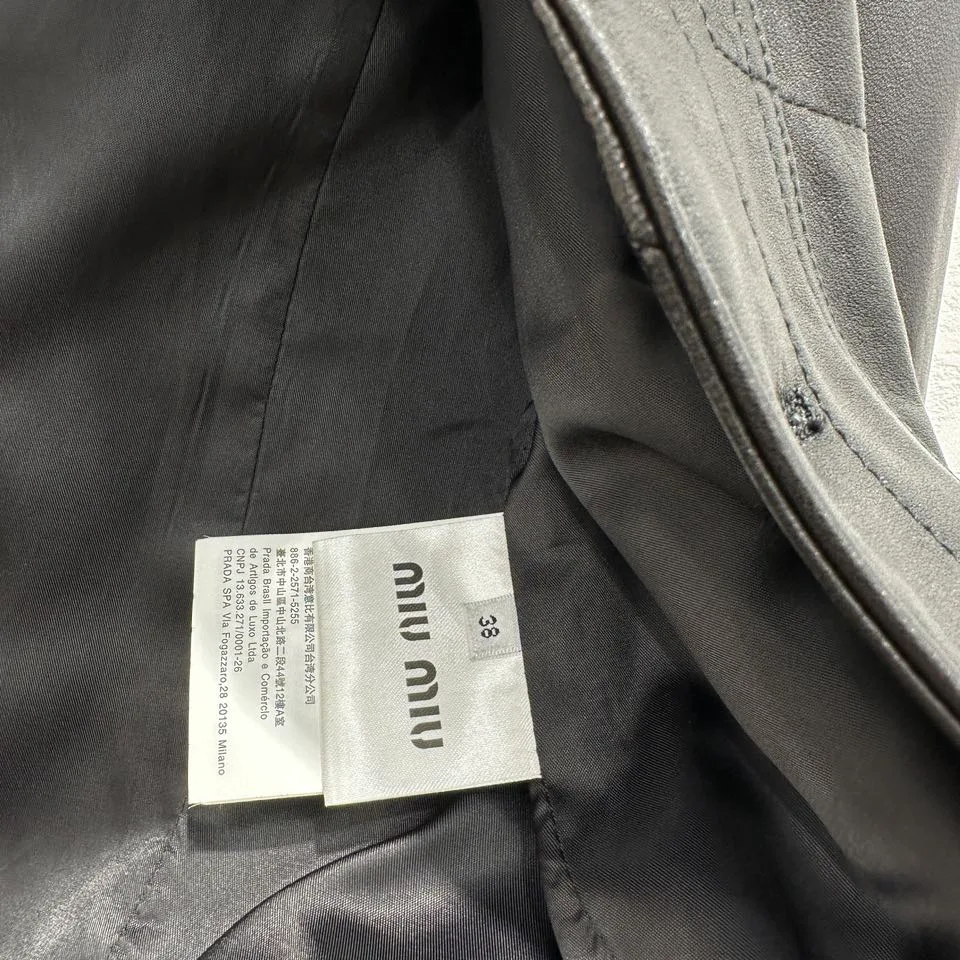 Кожаные Куртки И Дублёнки Женские Miu Miu 11467145