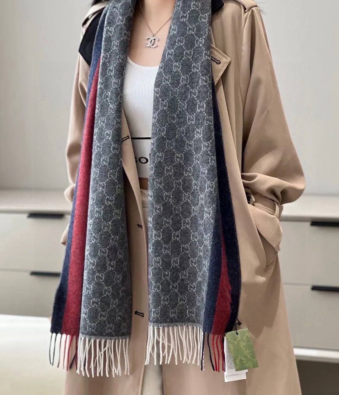 Шарфы Gucci 386176