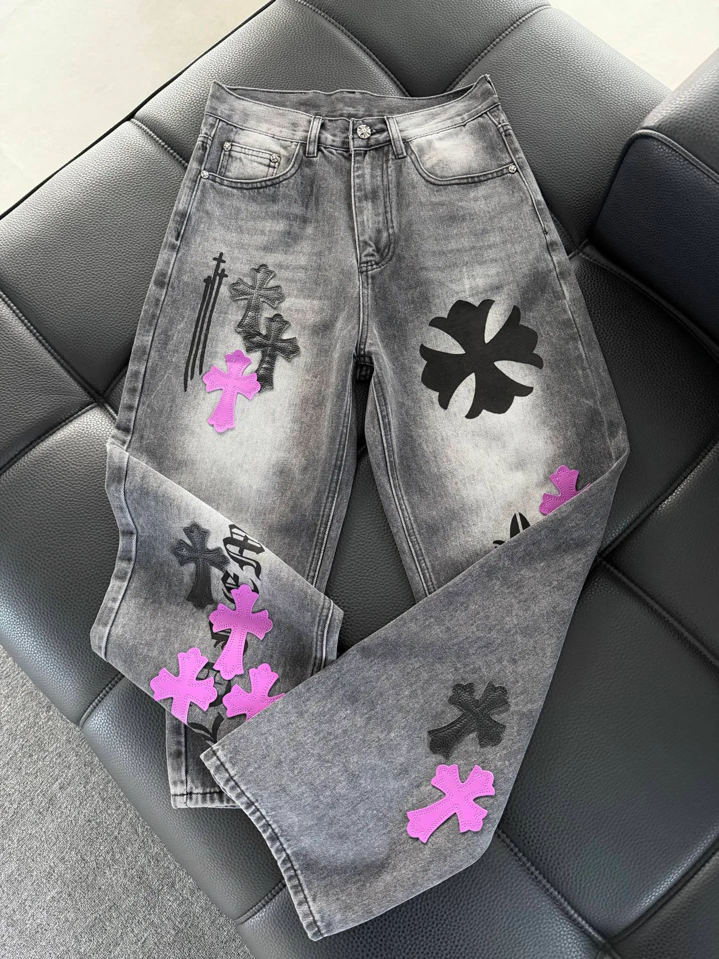 Джинсы Женские Chrome Hearts 13432491