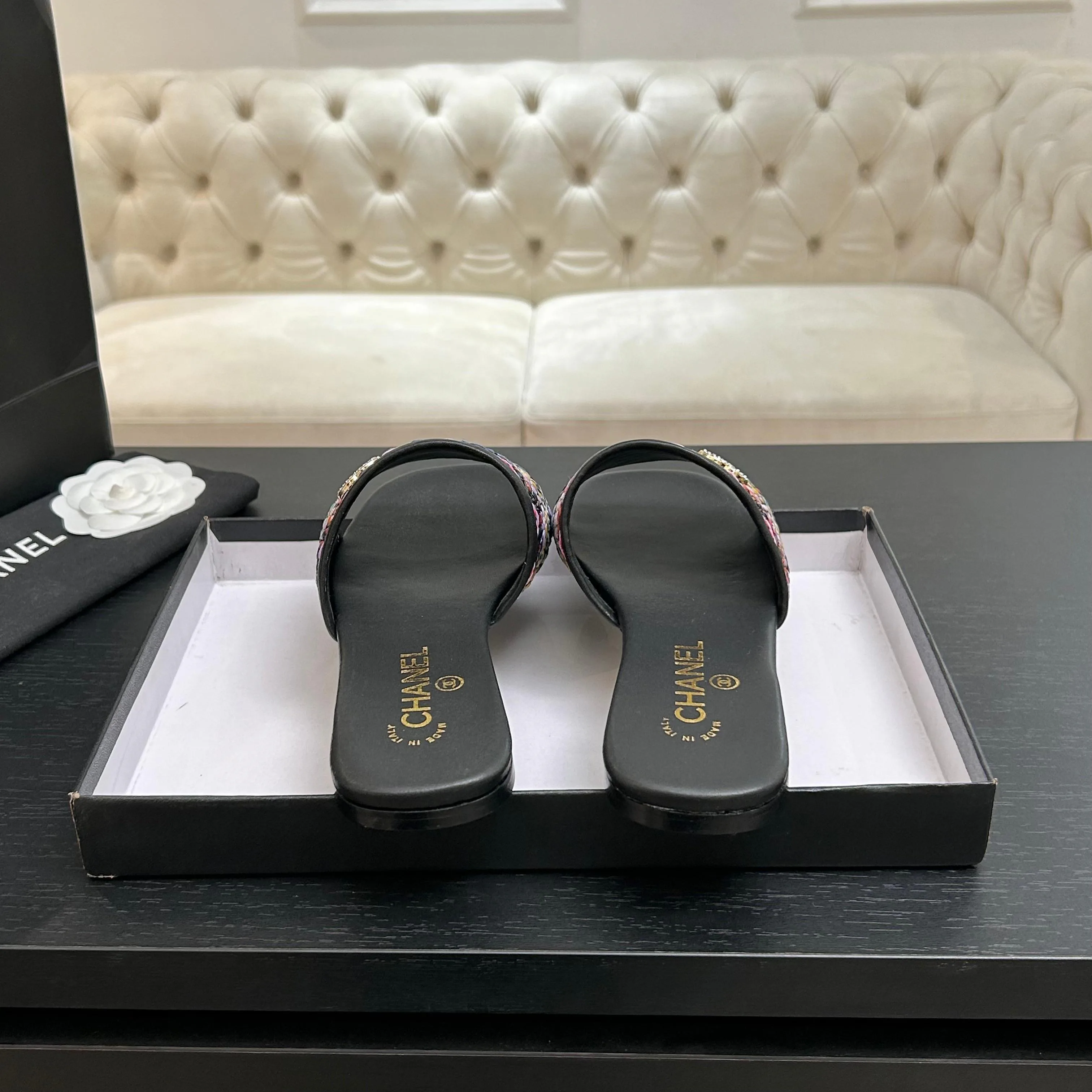 Шлепанцы Женские Chanel 10611366