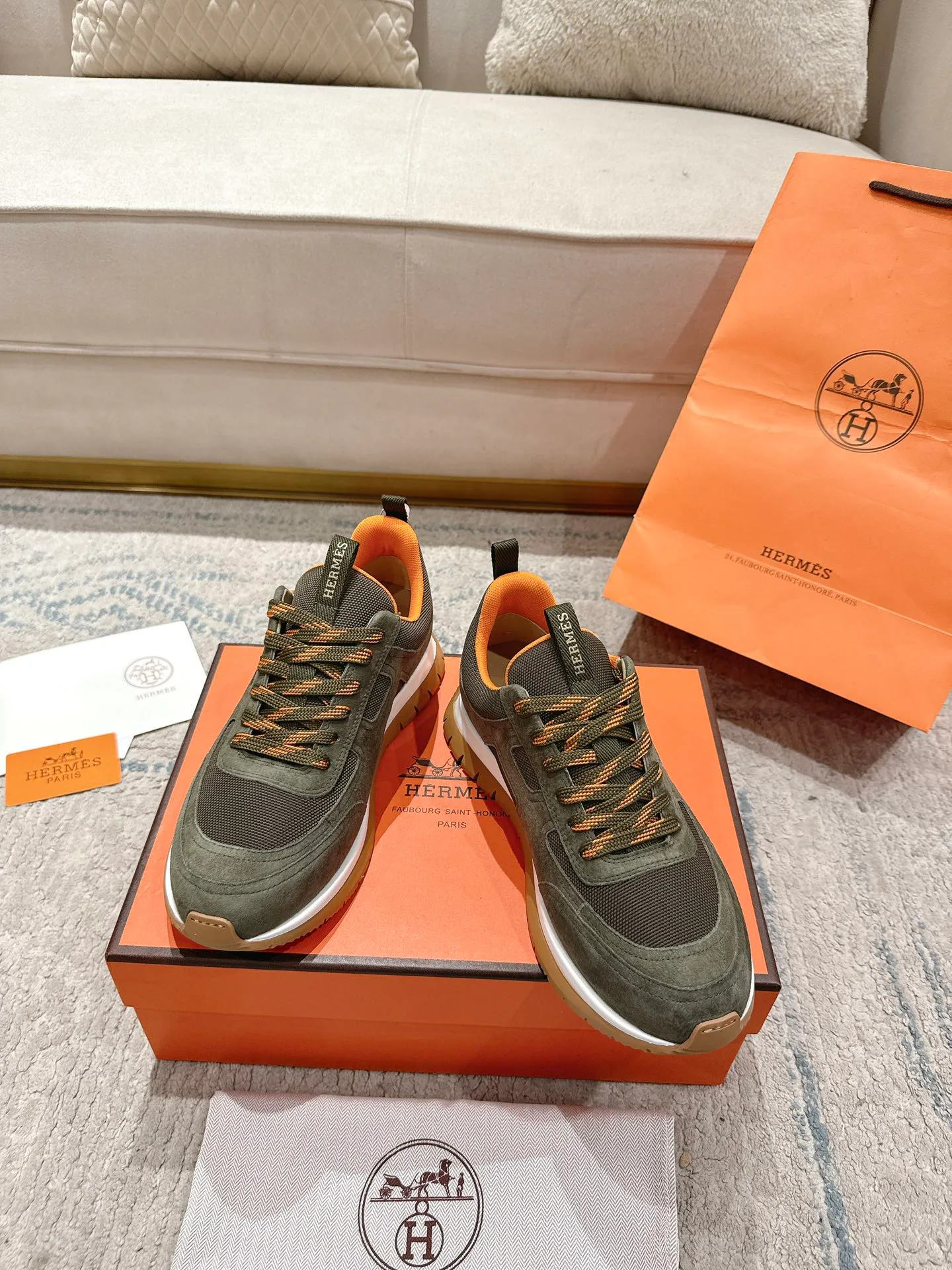 Кроссовки Мужские Hermes 12874760