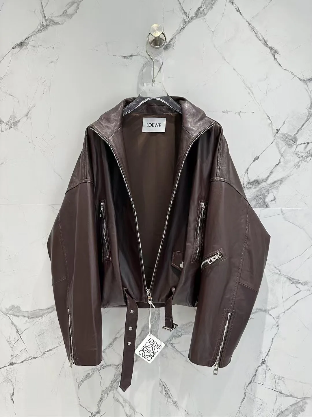 Кожаные Куртки И Дублёнки Женские Loewe 12717849