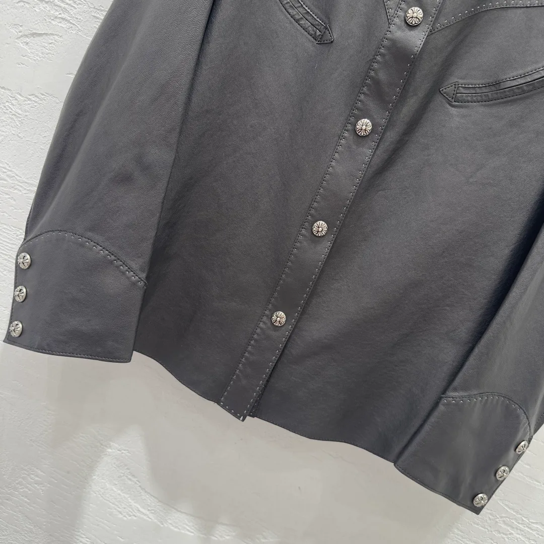 Кожаные Куртки И Дублёнки Женские Chrome Hearts 11598136